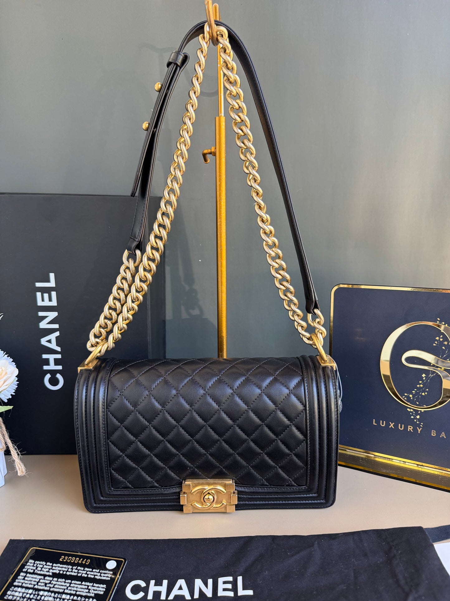 CHANEL LE BOY OLD MEDIUM