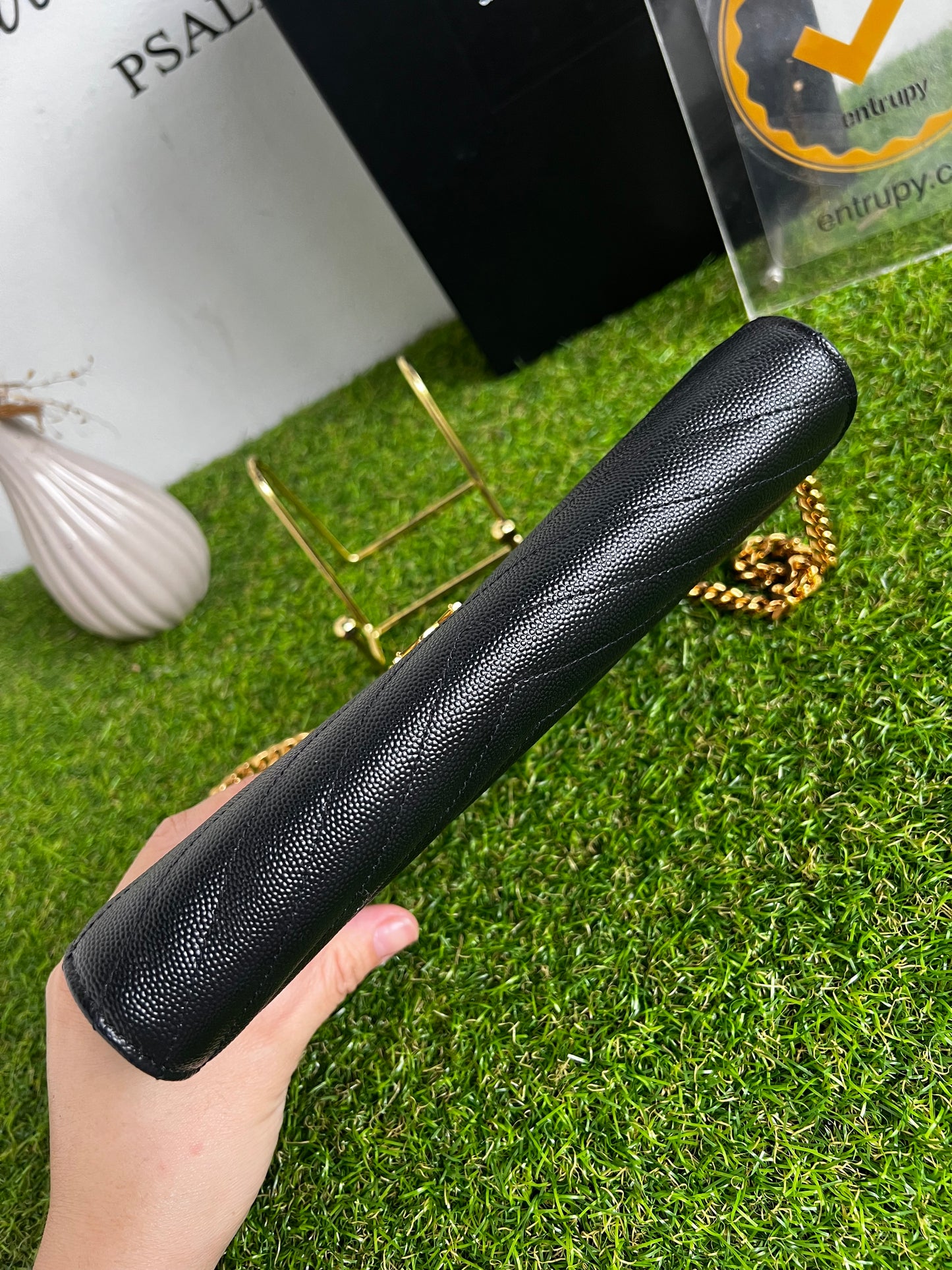 YSL WALLET ON CHAIN MEDIUM