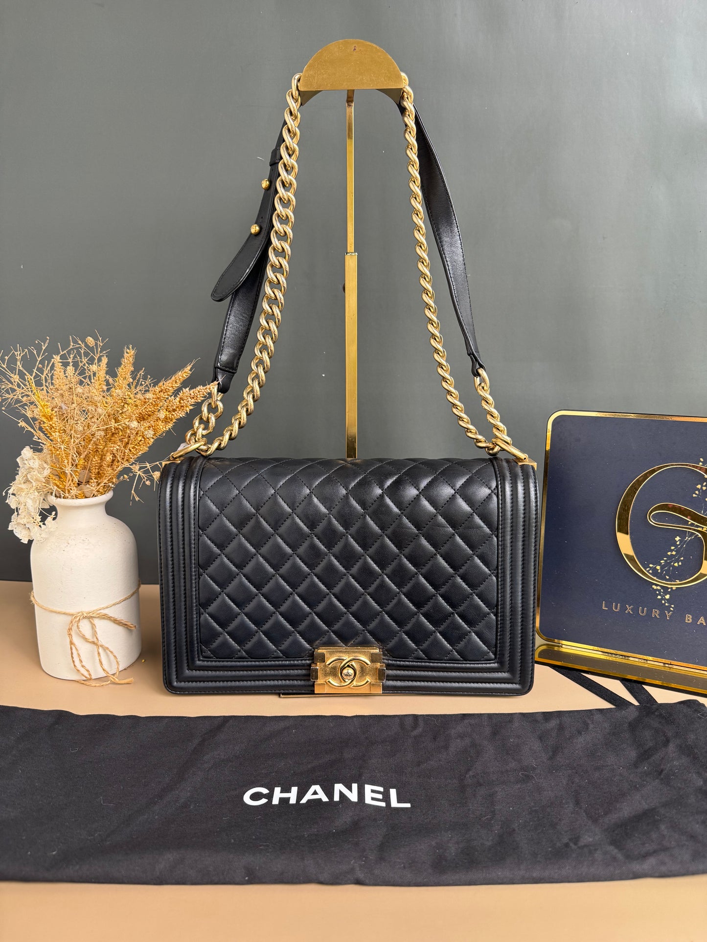 CHANEL LE BOY NEW MEDIUM LAMBSKIN