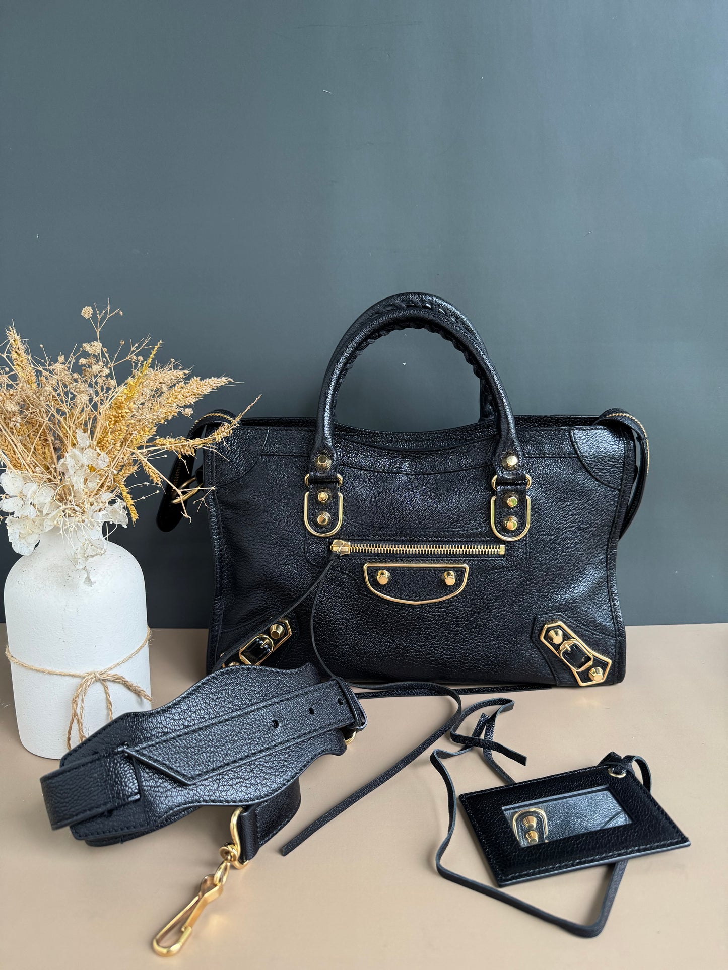 BALENCIAGA METALIC EDGE SMALL