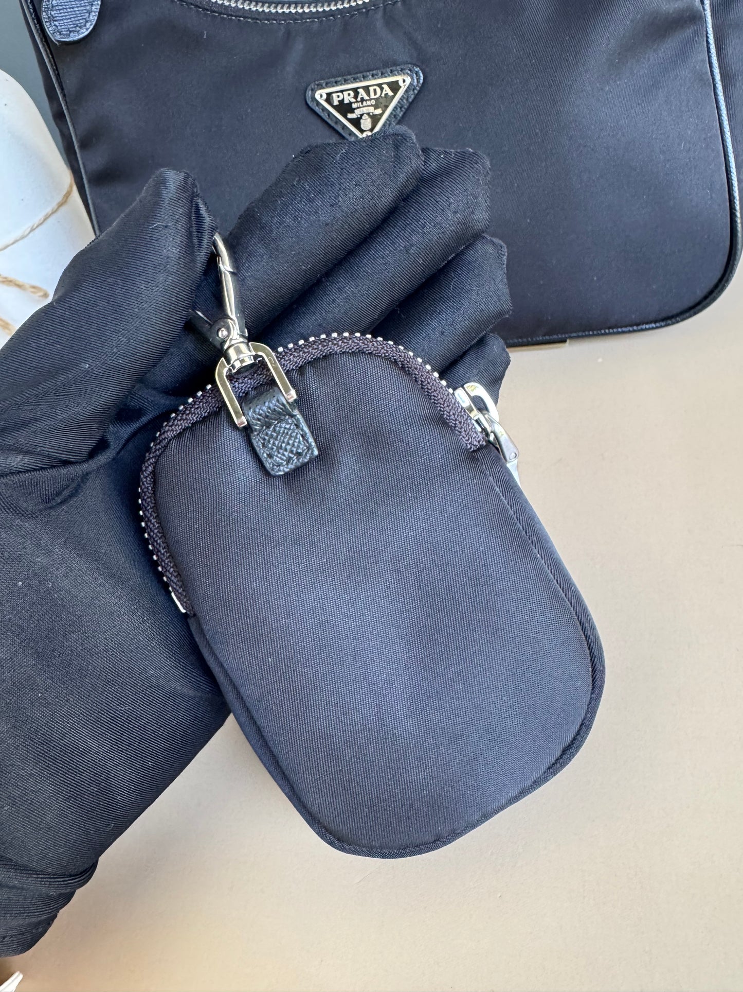 PRADA MULTI POCHETTE NYLON