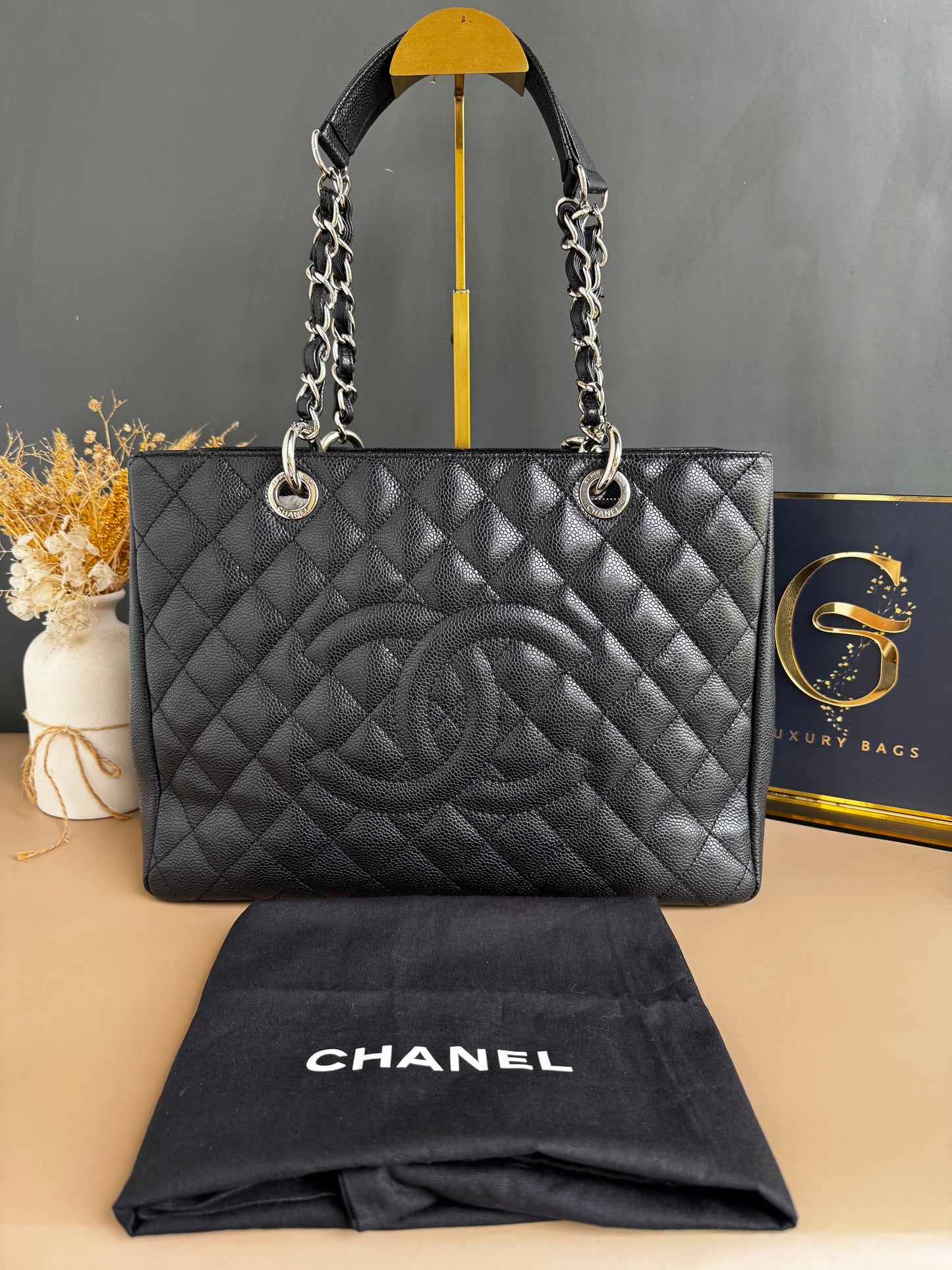 CHANEL GST BLACK