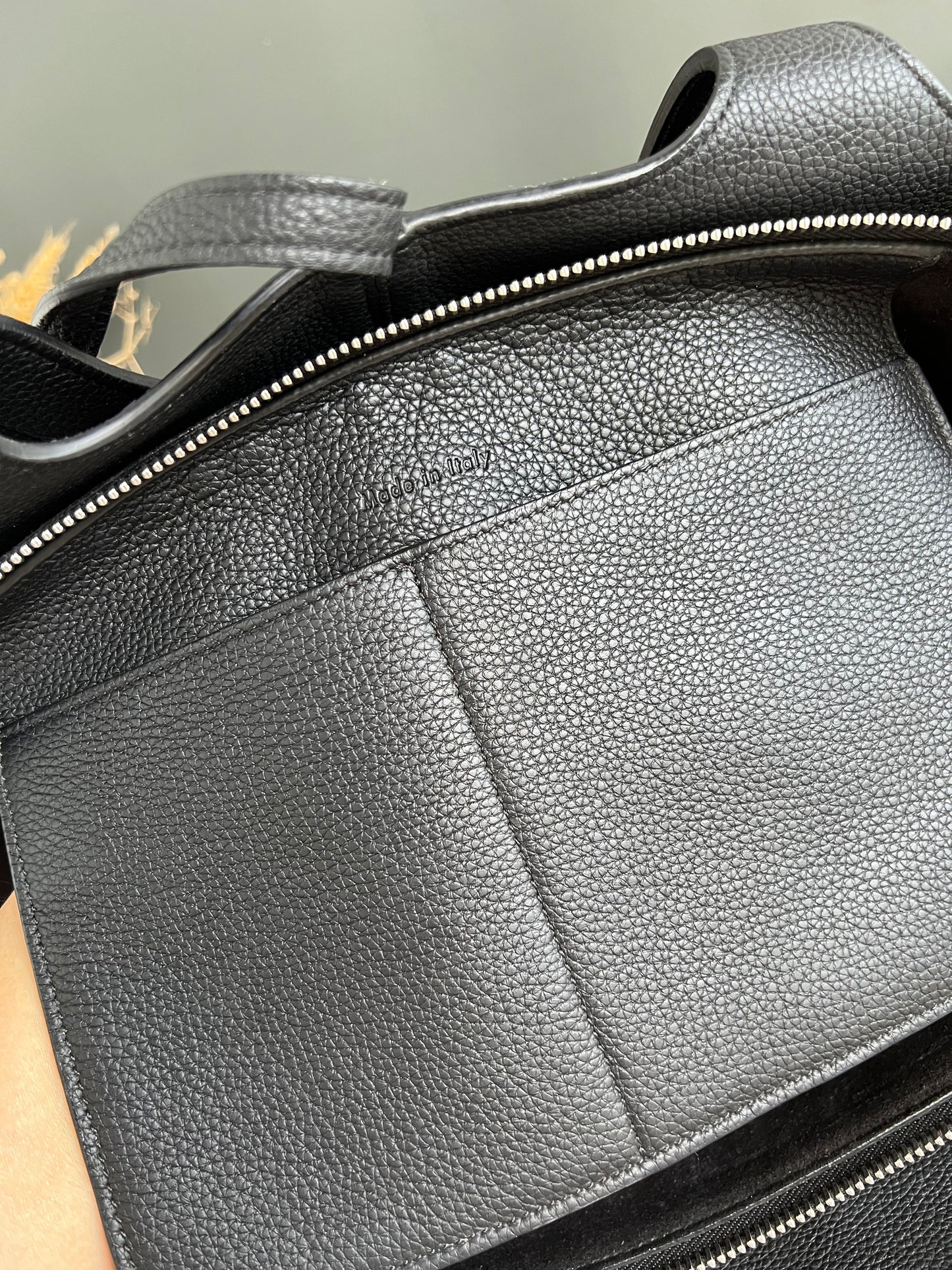 CELINE TRI FOLD LEATHER TOTE BAG