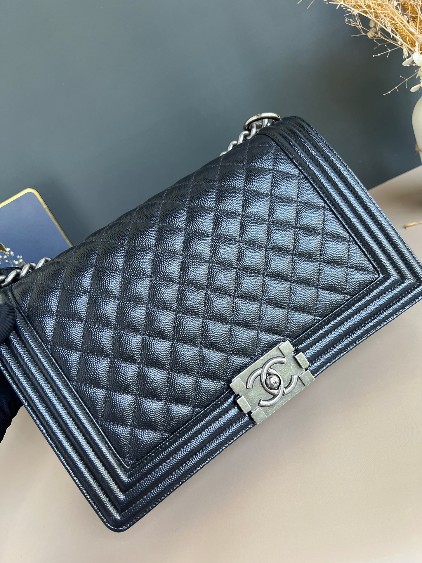 CHANEL LE BOY NEW MEDIUM CAVIAR
