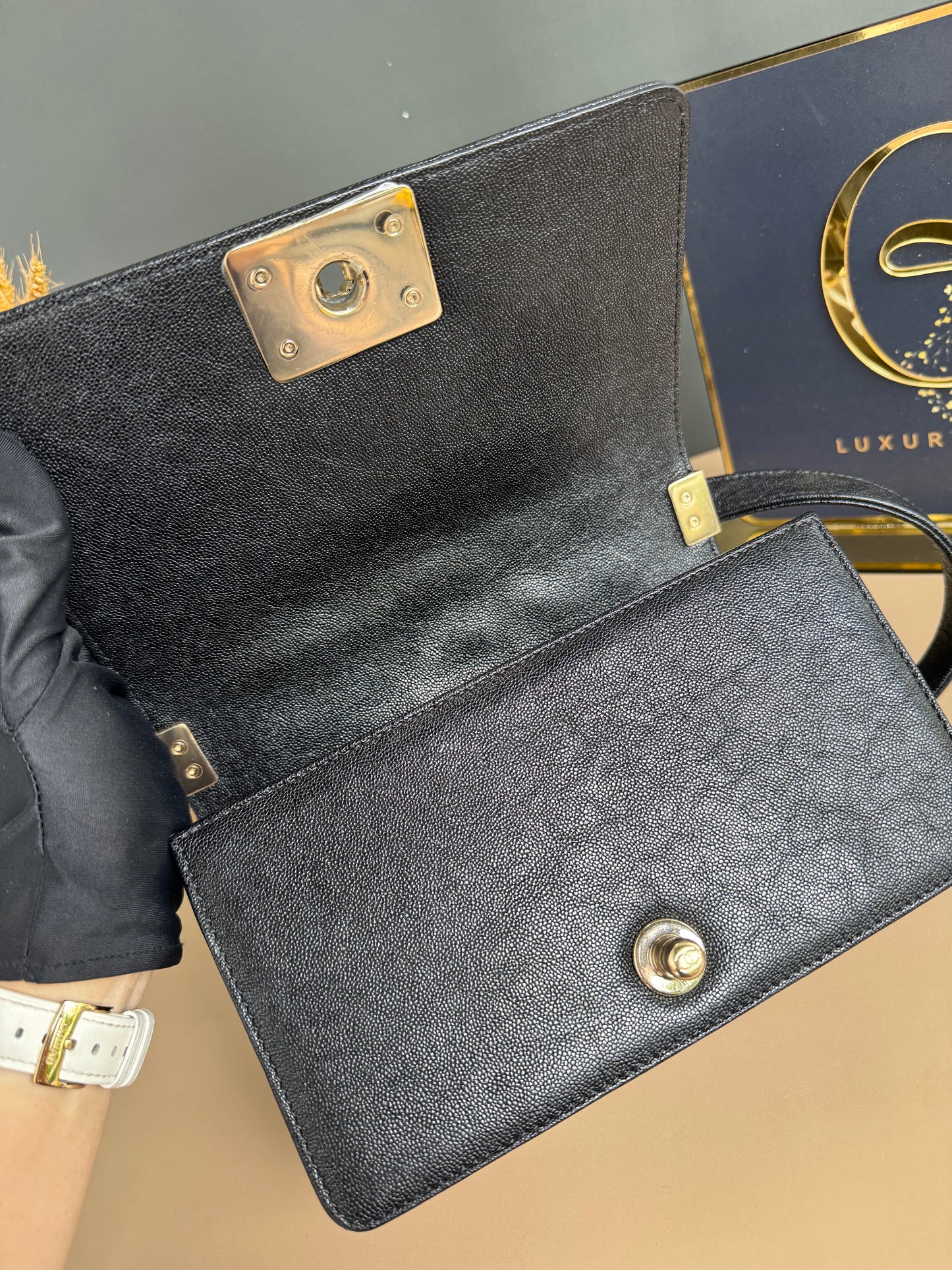 CHANEL LE BOY SMALL CAVIAR