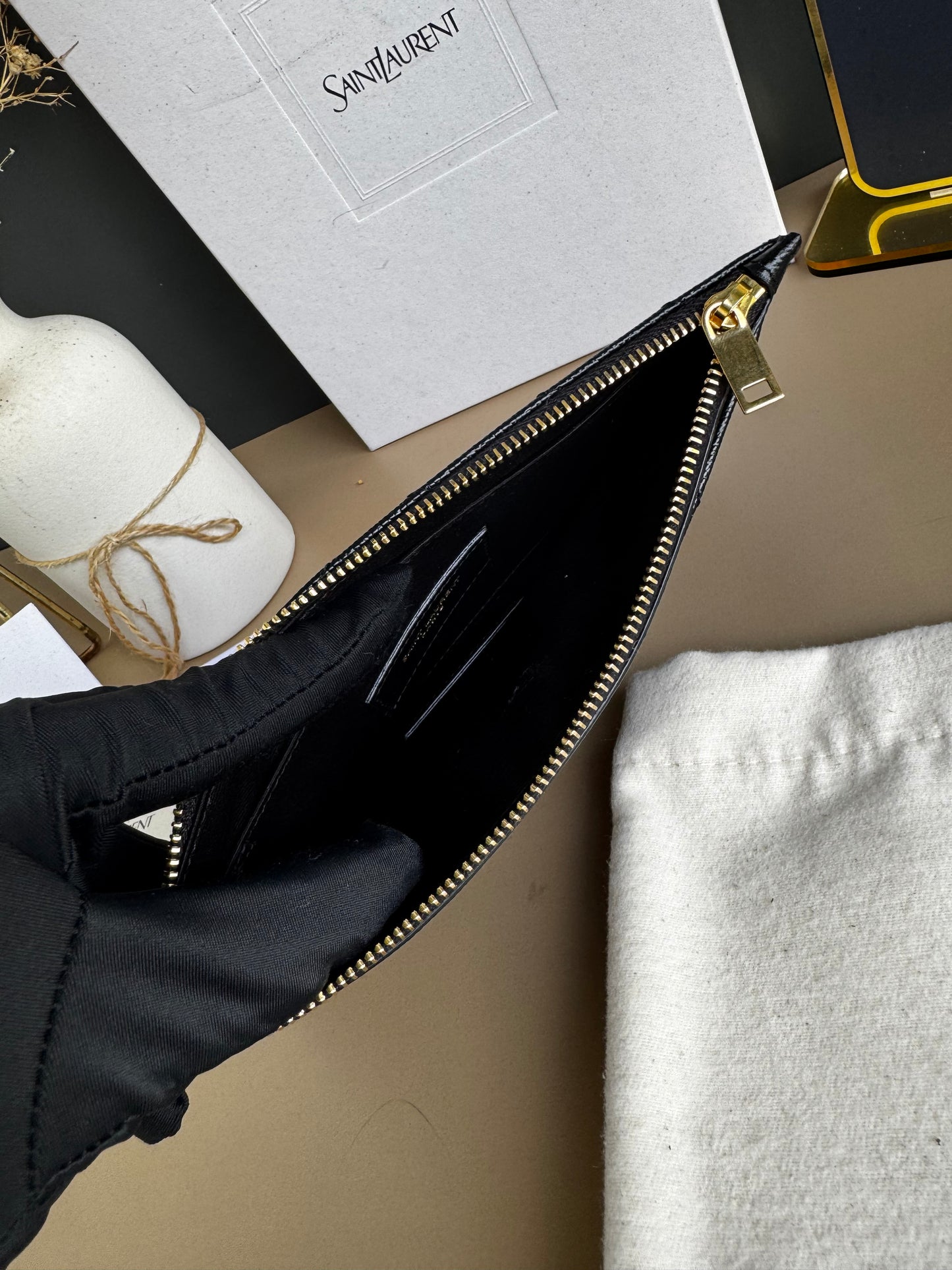 YSL LONG ZIPPY WALLET