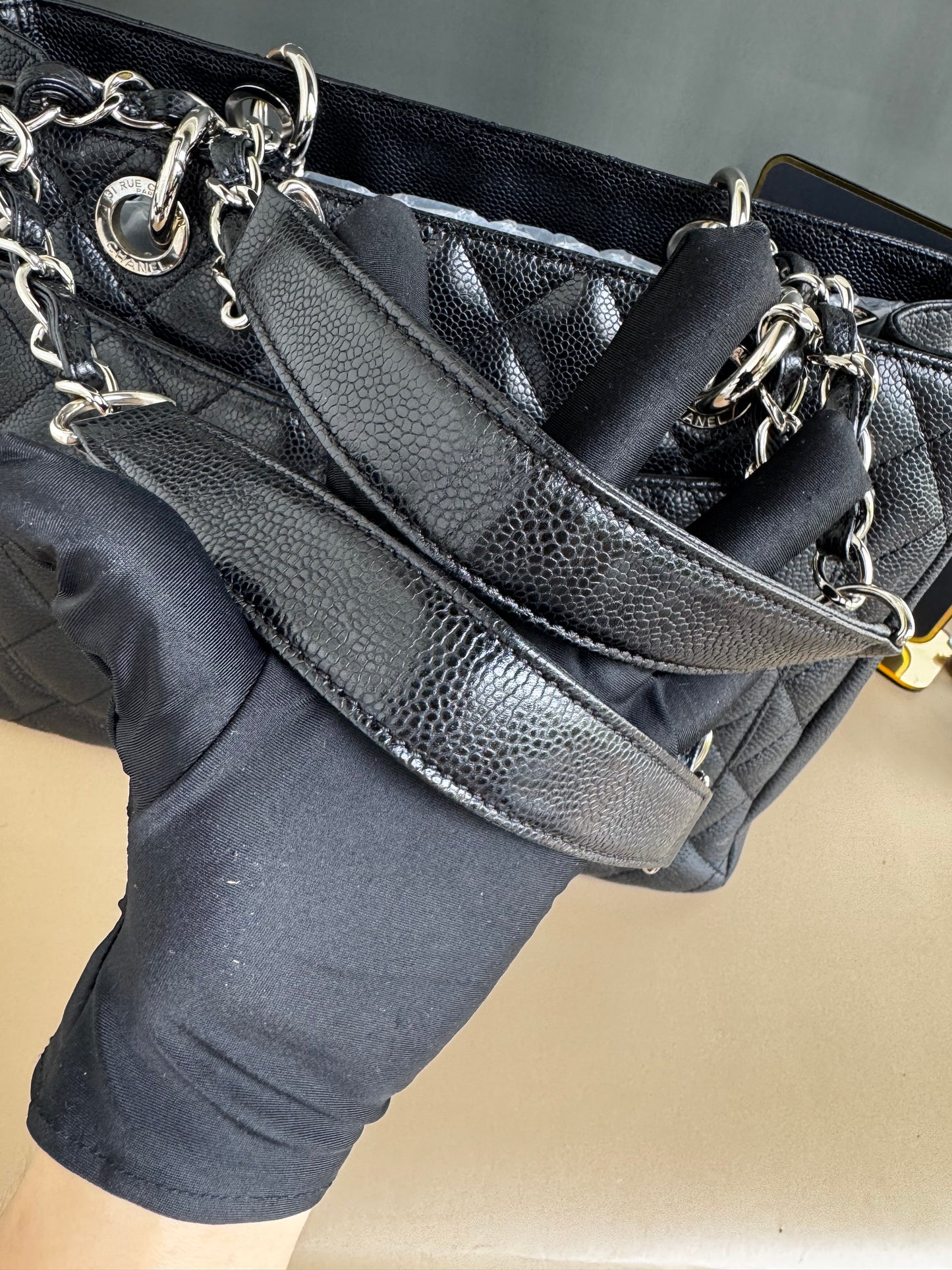 CHANEL GST BLACK