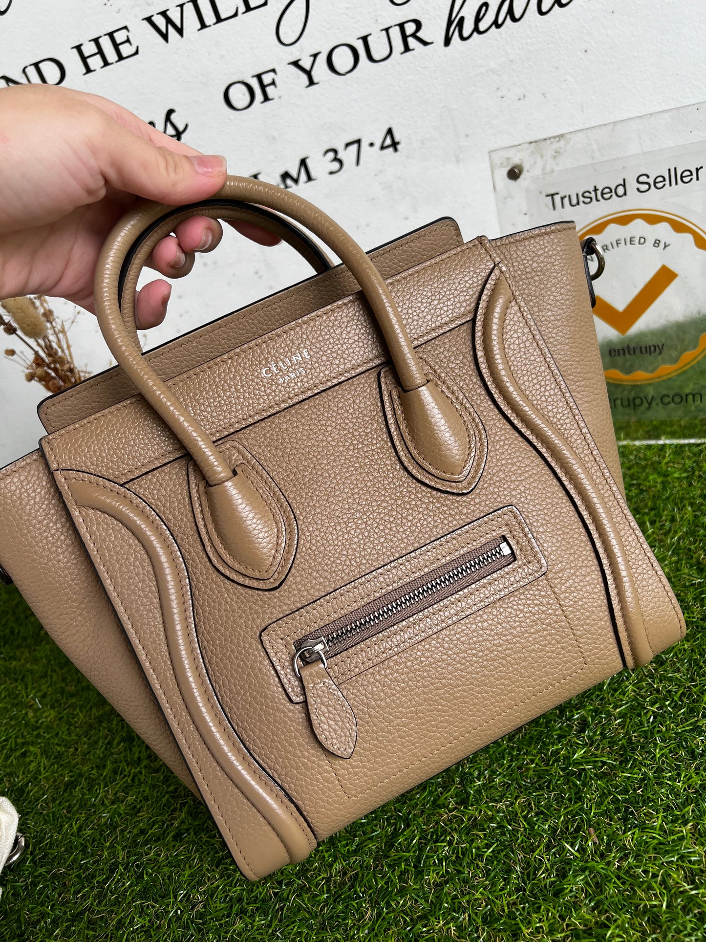 CELINE NANO LUGGAGE BEIGE