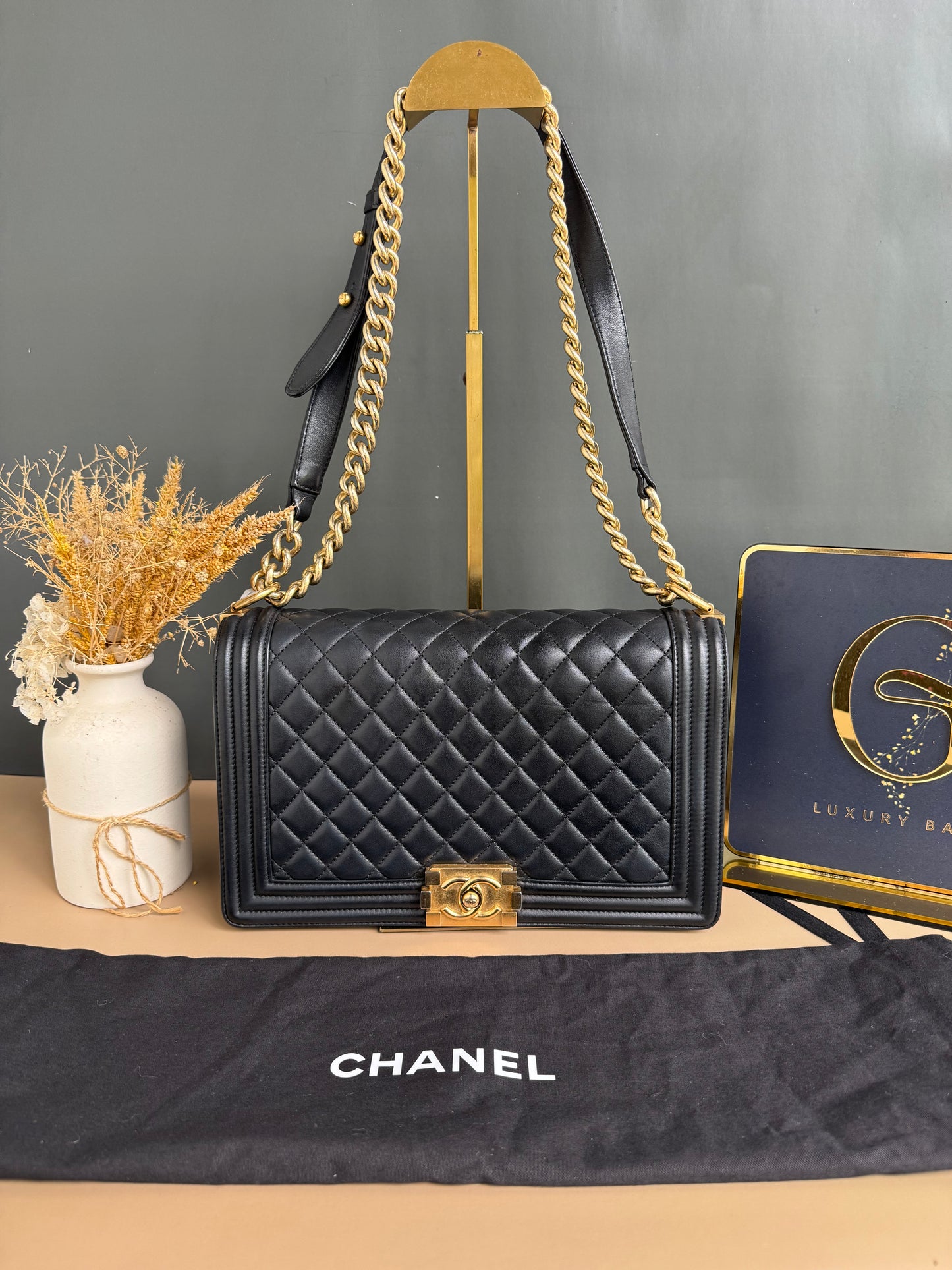 CHANEL LE BOY NEW MEDIUM LAMBSKIN