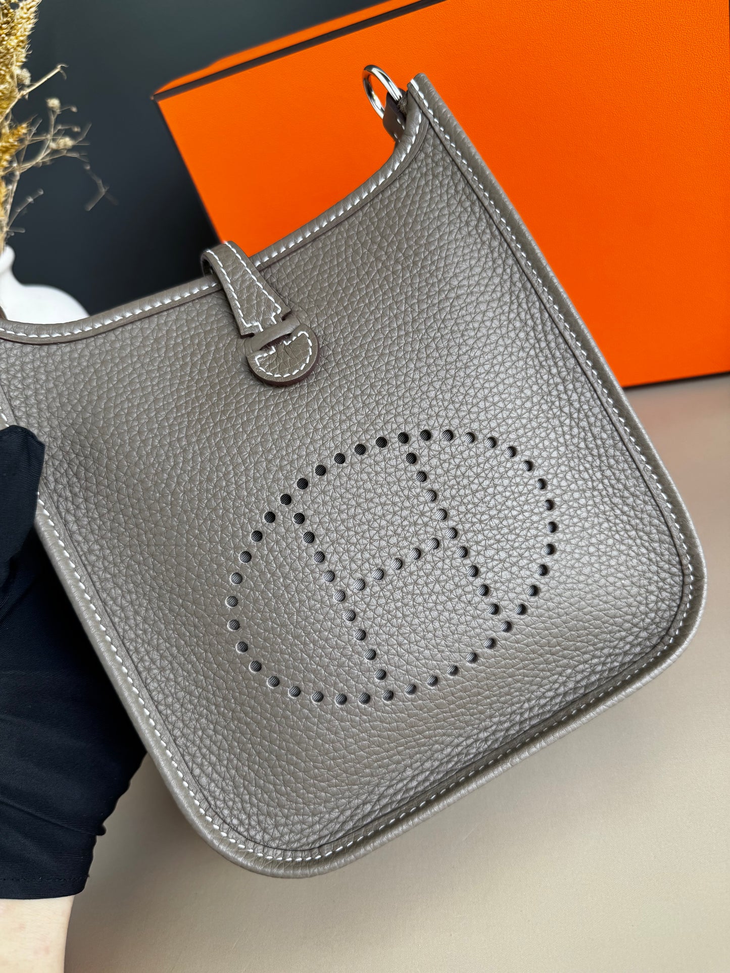 HERMES EVELYN TPM ETOUPE PHW