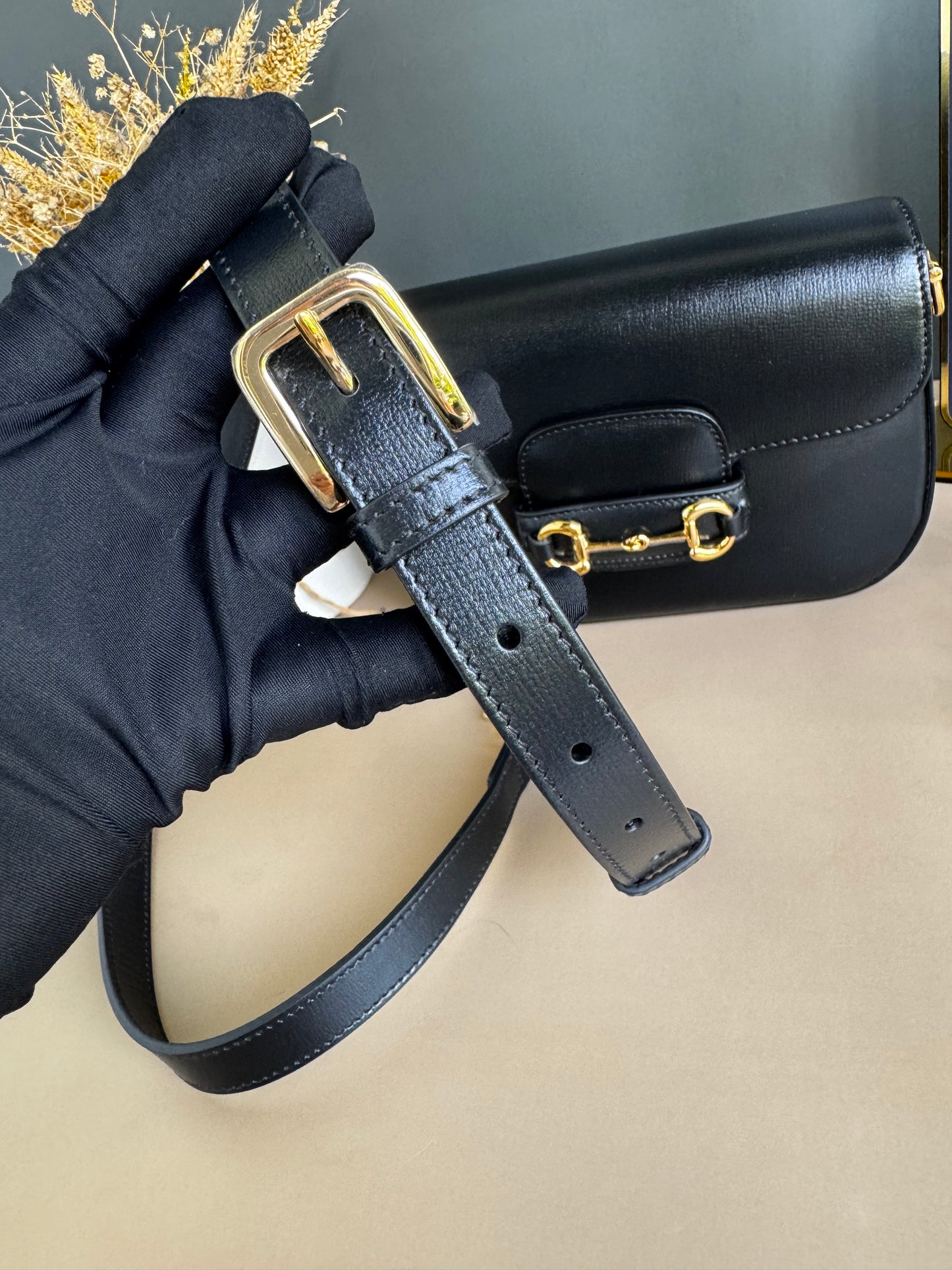 GUCCI HORSEBIT MINI LEATHER