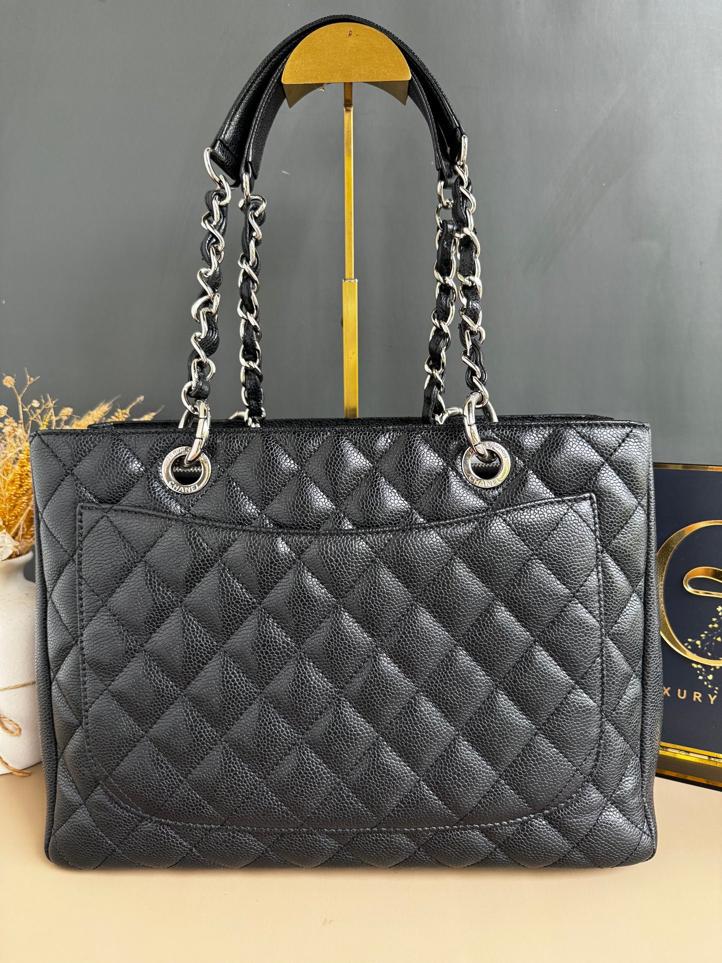 CHANEL GST BLACK