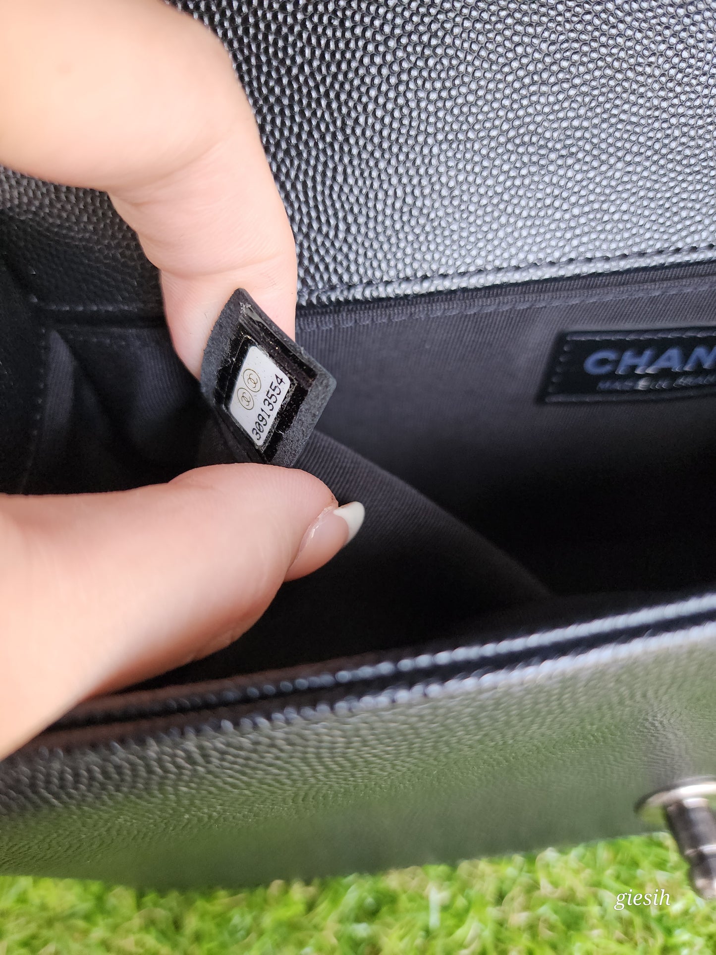 Chanel Le Boy Old Med Caviar RHW Black