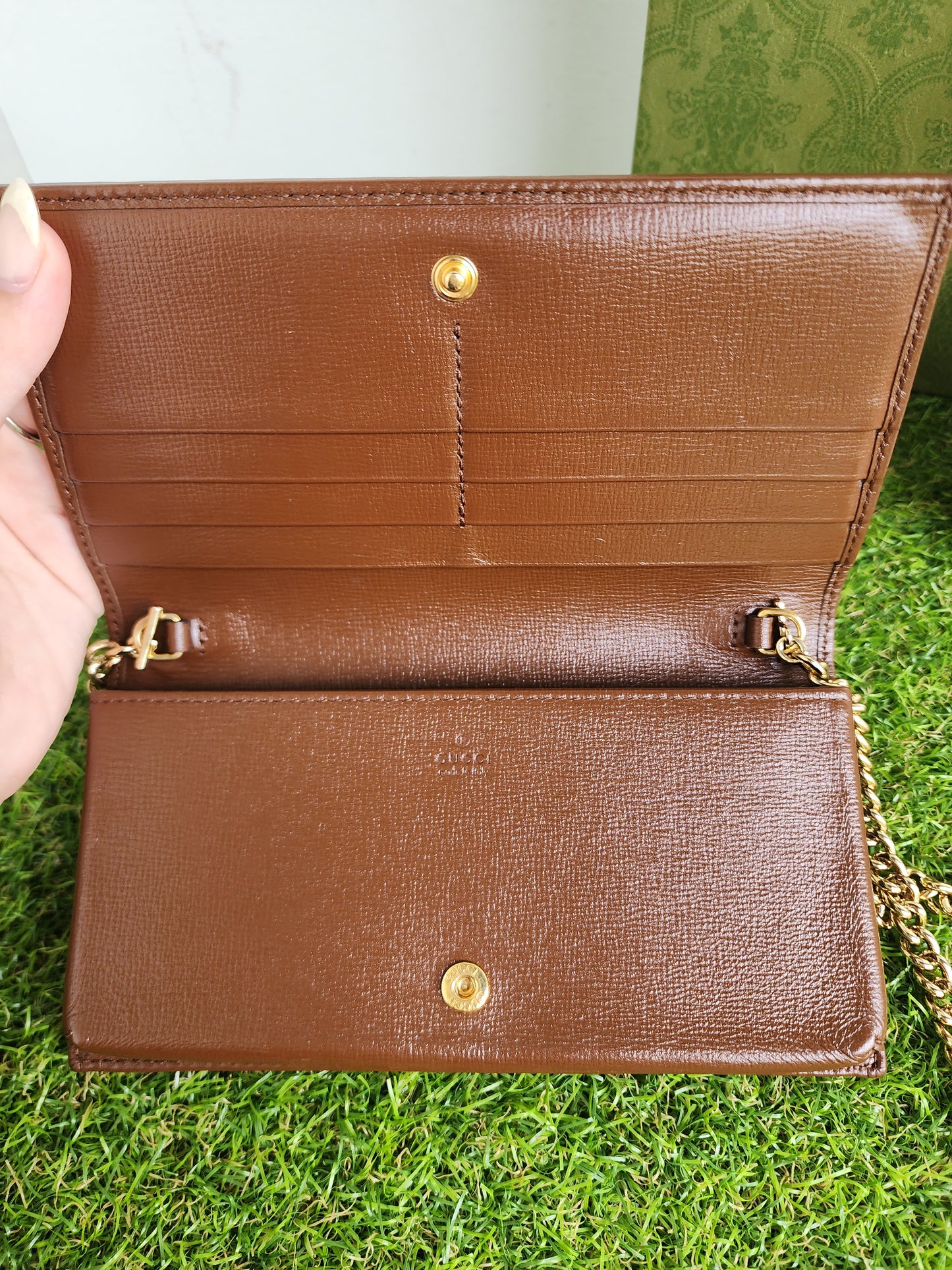 Gucci Horsebit 1955 wallet with chain