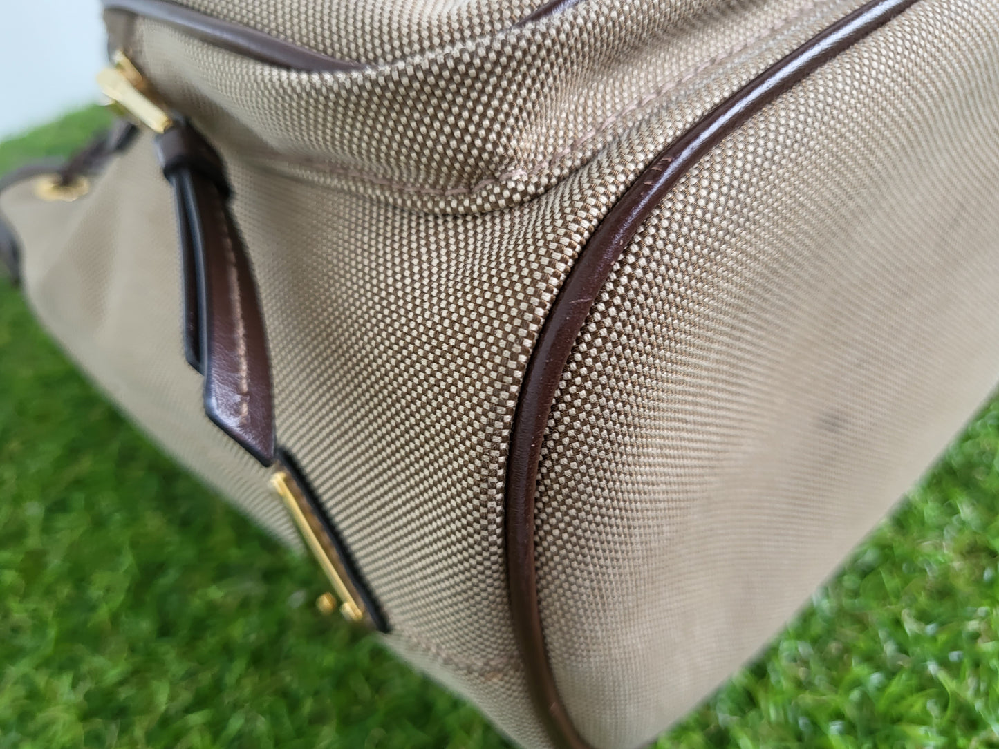 Prada Jacquard Bucket Small