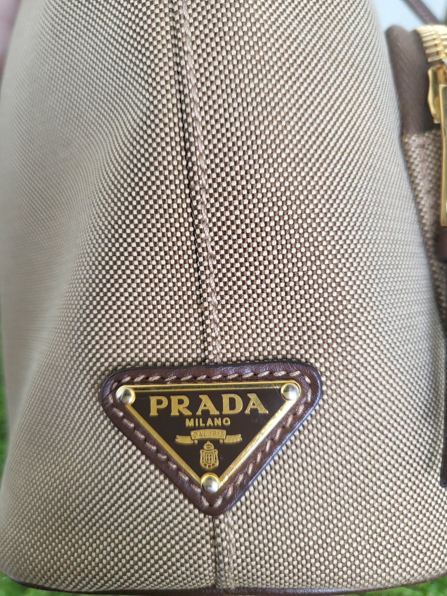 Prada Jacquard Bucket Small