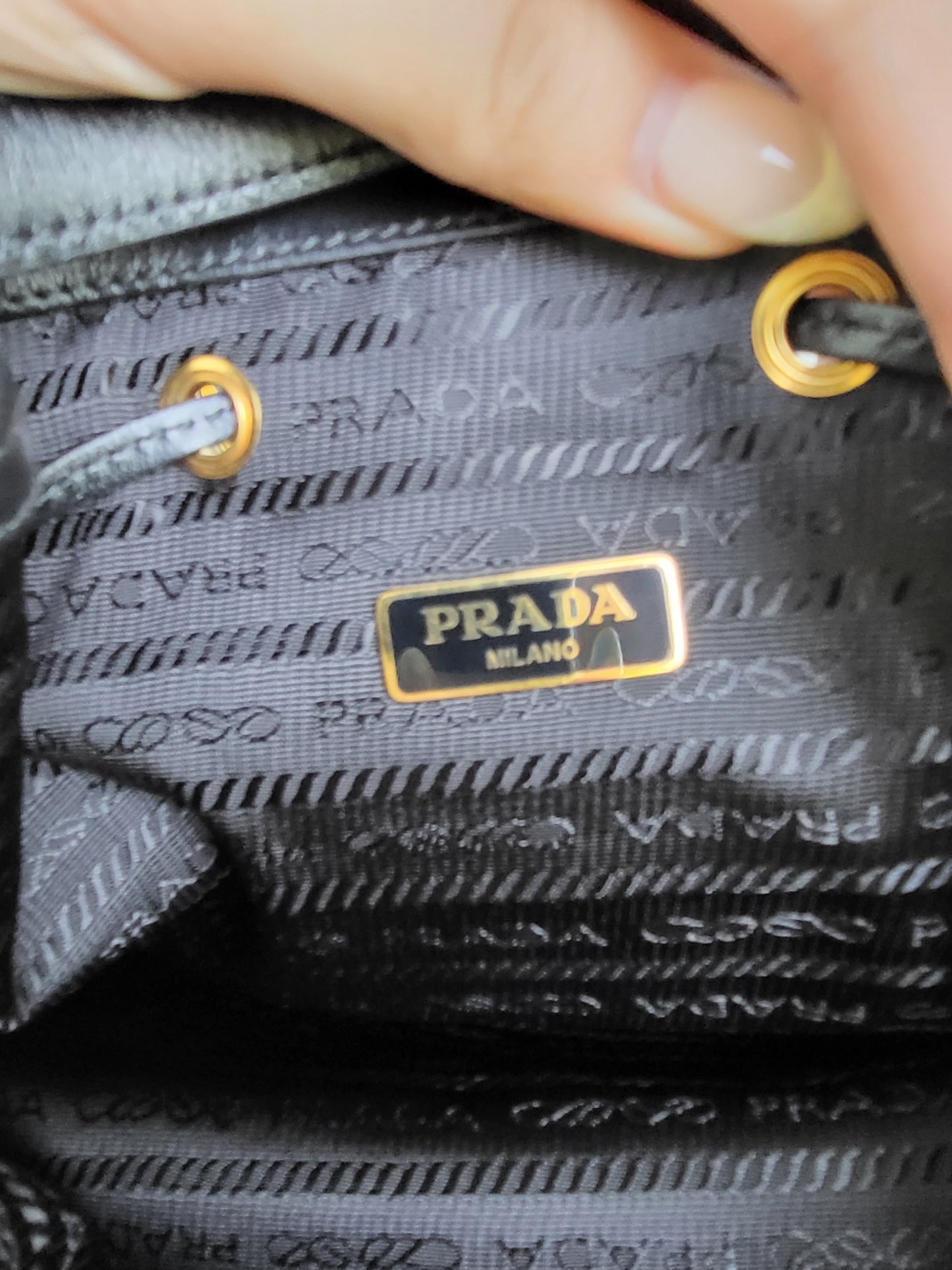 Prada Jacquard Bucket Medium