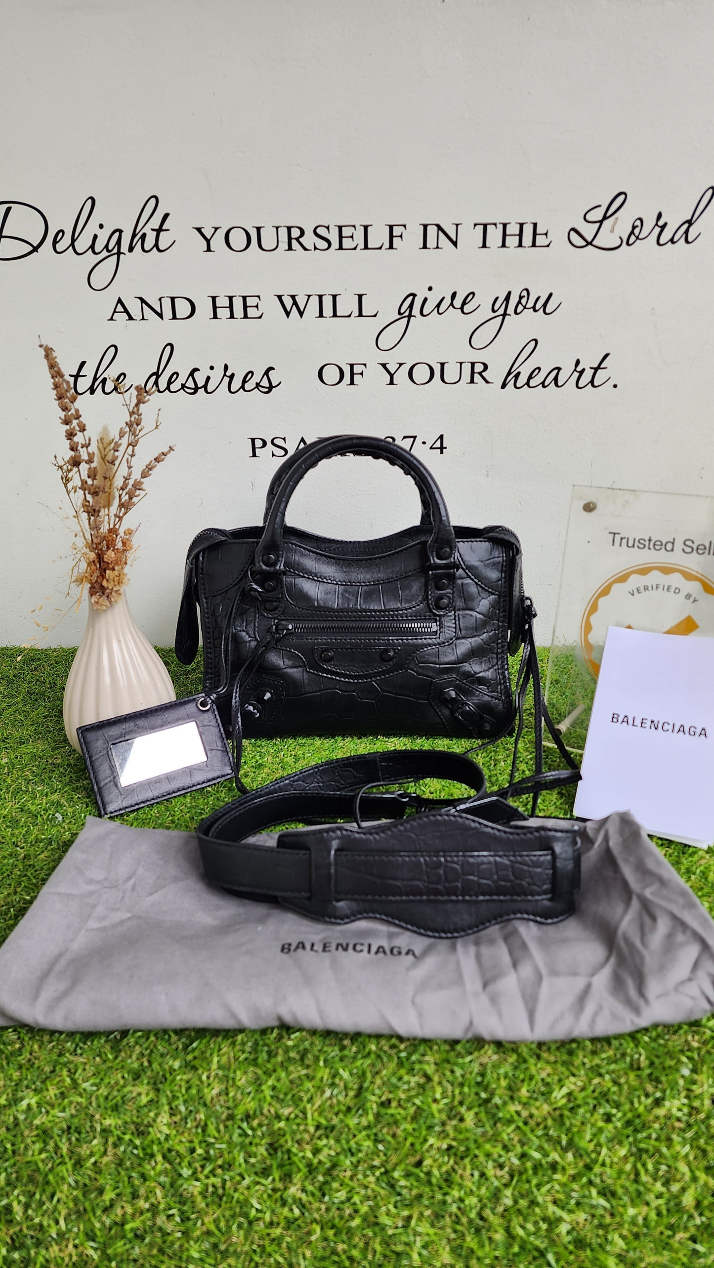Balenciaga Mini Croc Embossed