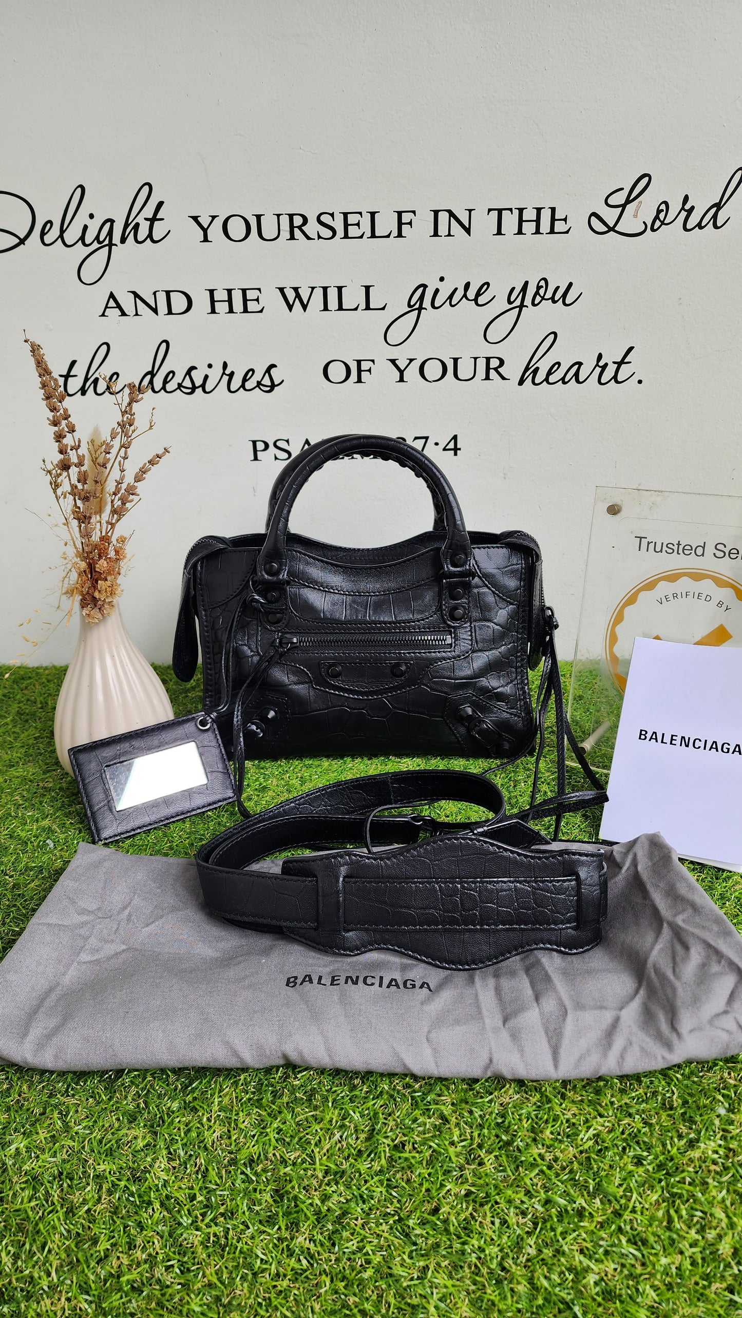 Balenciaga Mini Croc Embossed