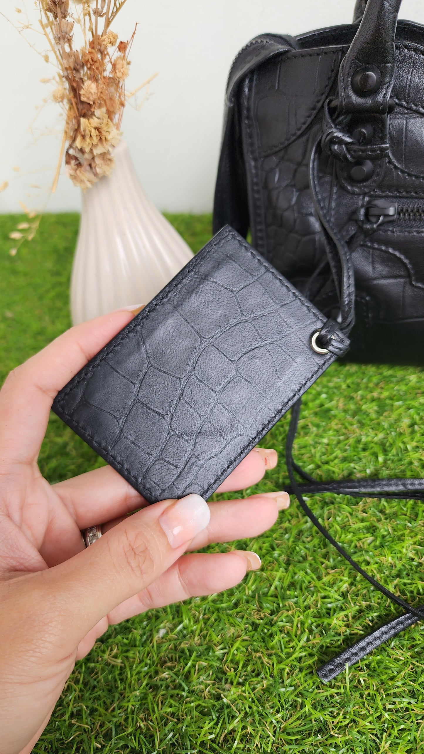 Balenciaga Mini Croc Embossed