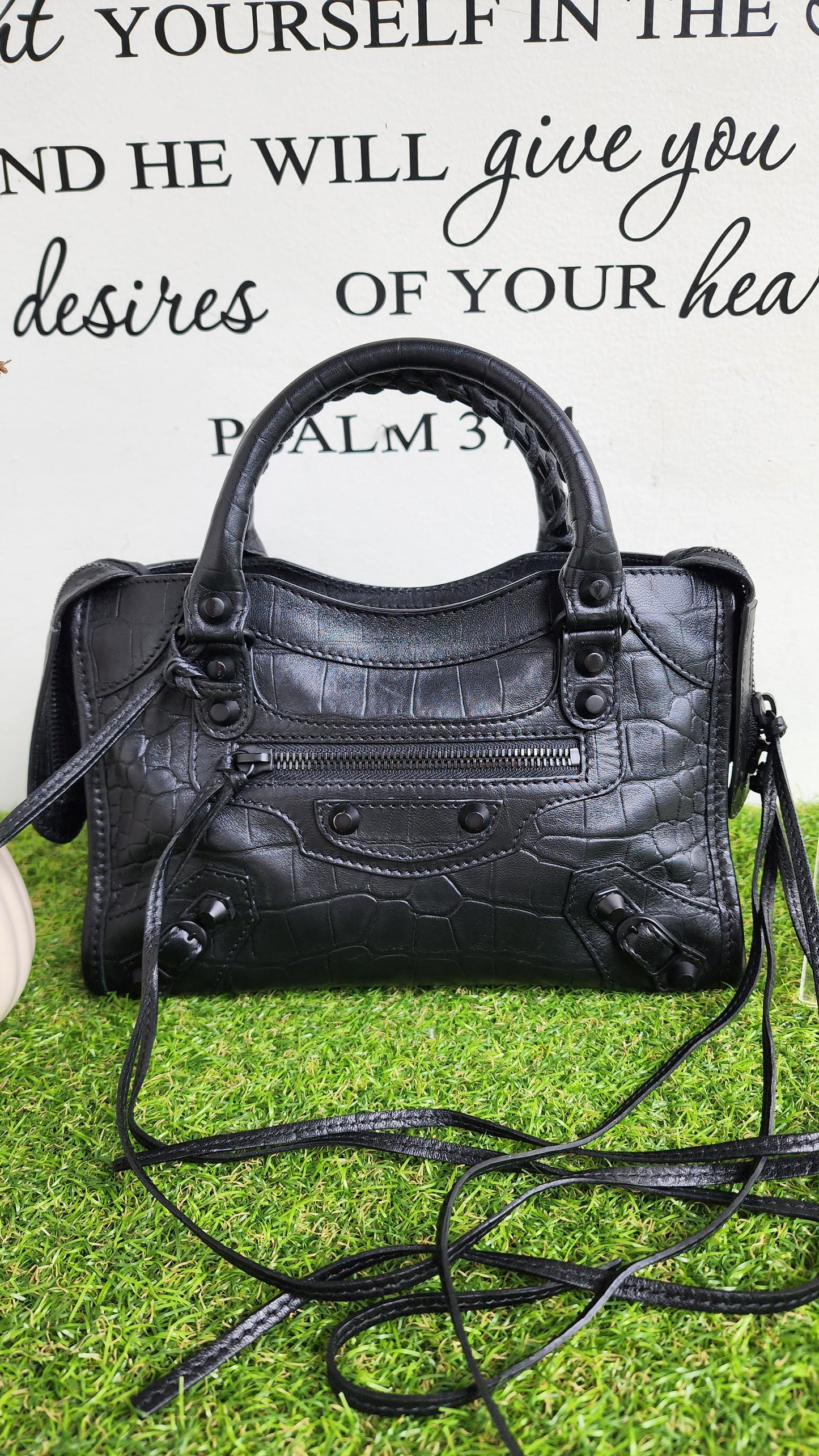 Balenciaga Mini Croc Embossed