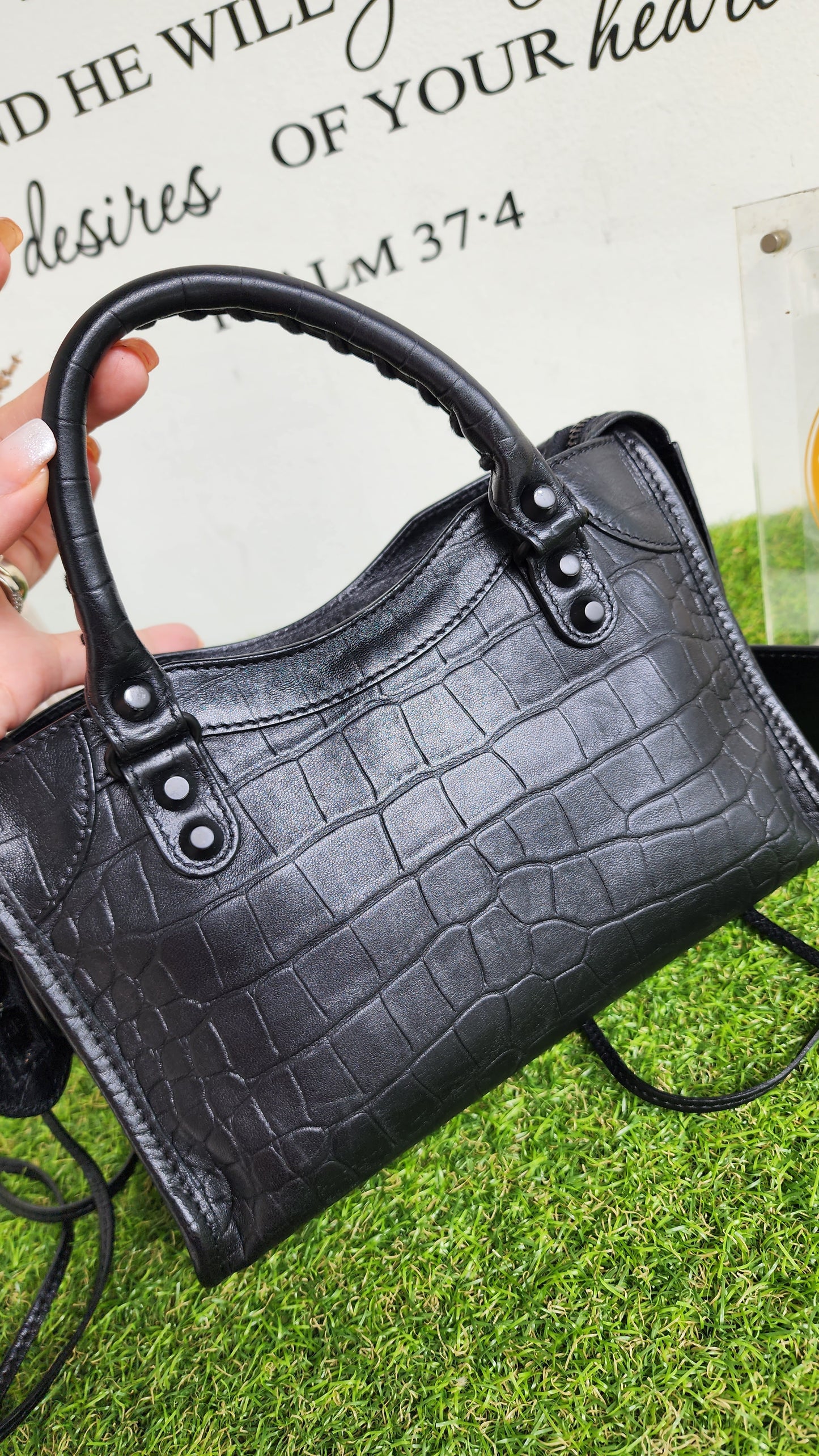 Balenciaga Mini Croc Embossed