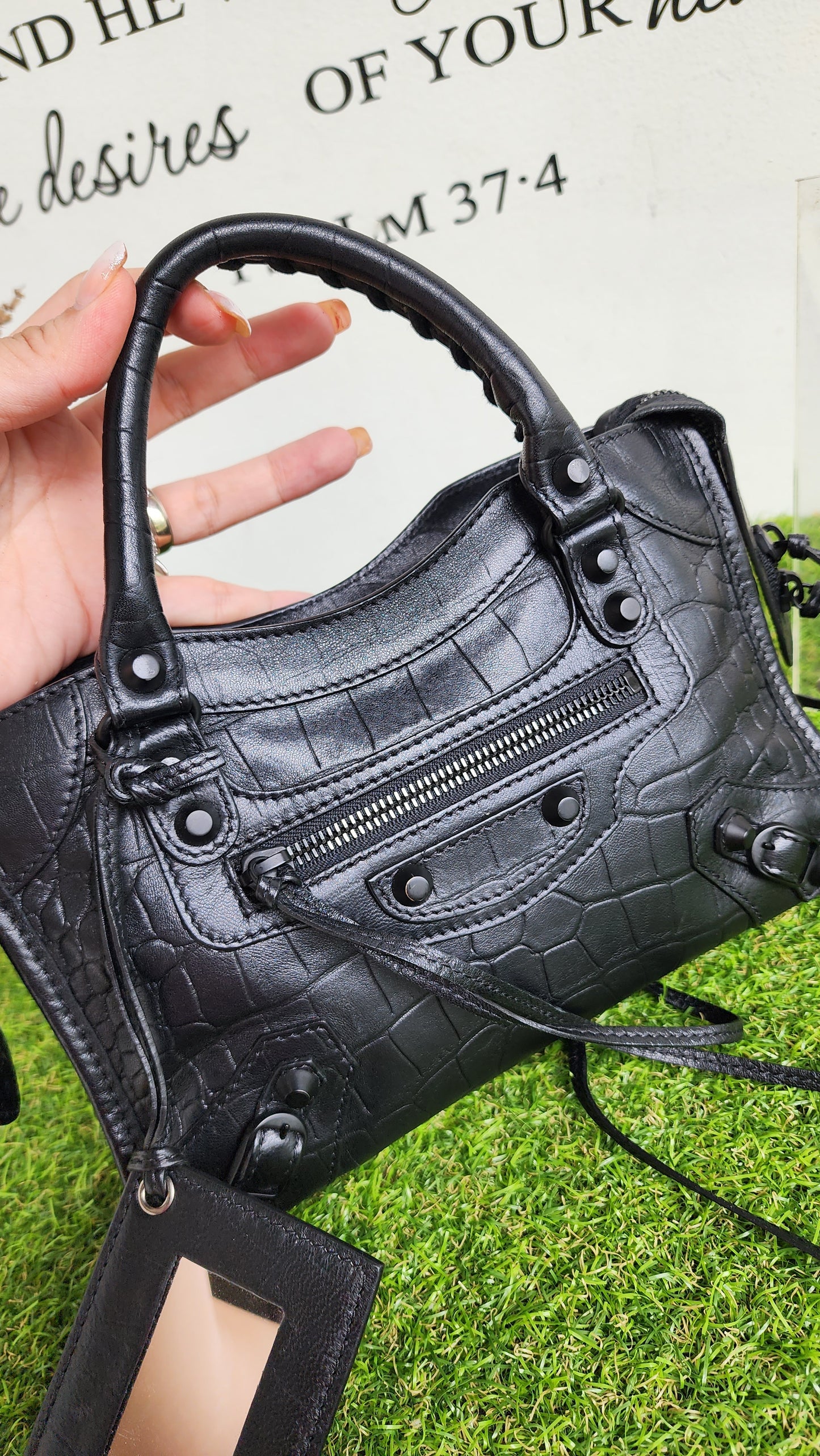 Balenciaga Mini Croc Embossed