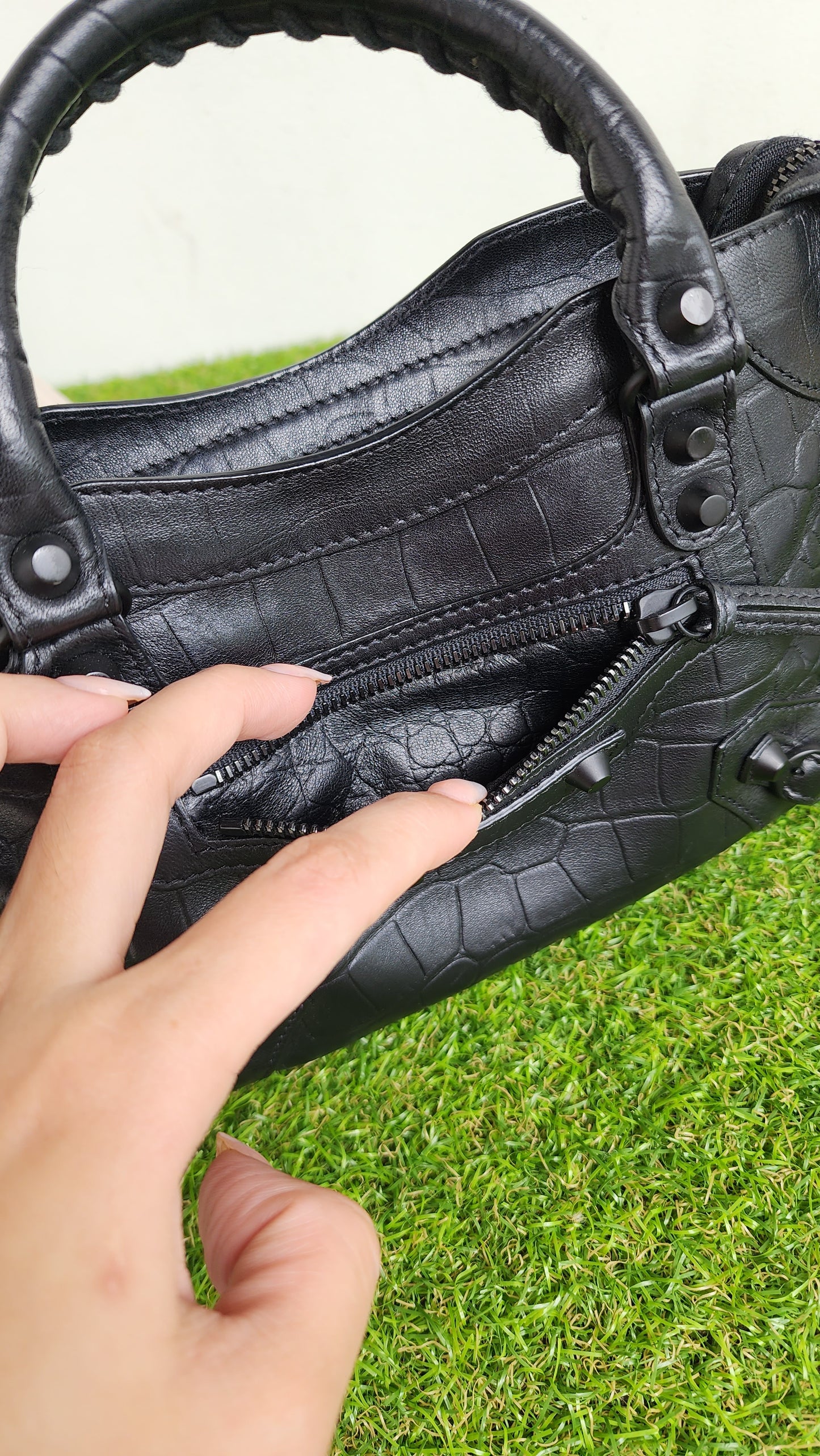 Balenciaga Mini Croc Embossed
