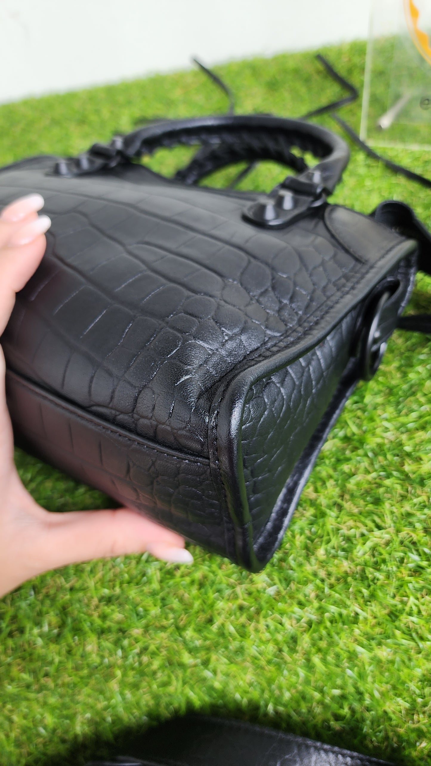 Balenciaga Mini Croc Embossed