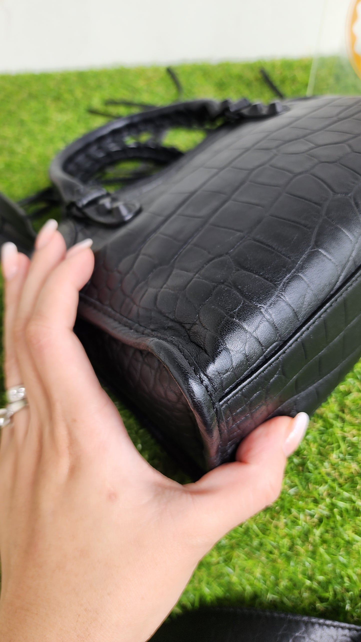 Balenciaga Mini Croc Embossed