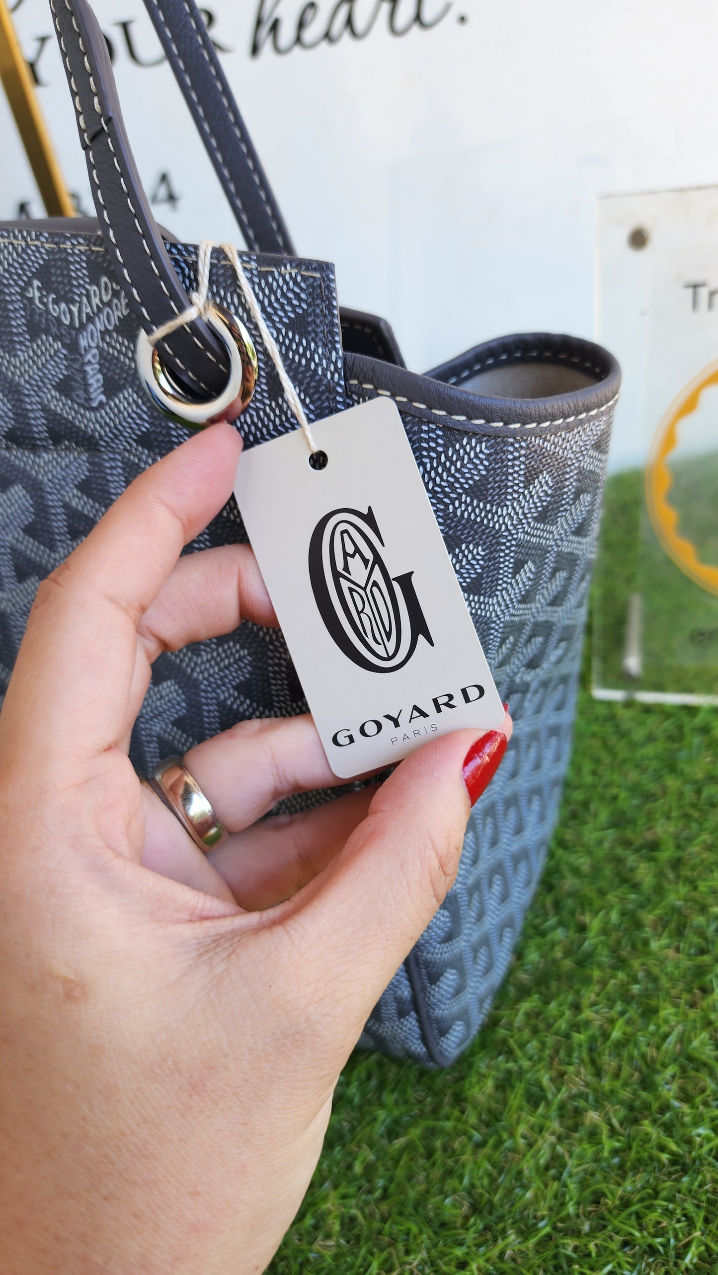 BRANDNEW GOYARD ROUETTE GRAY