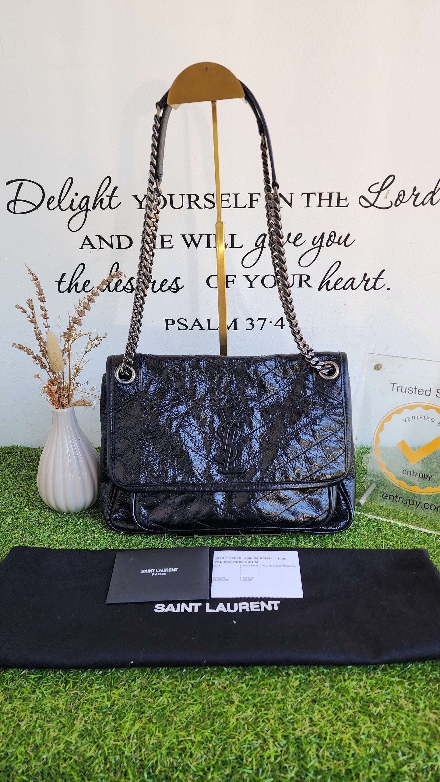 YSL NIKI MEDIUM BLACK