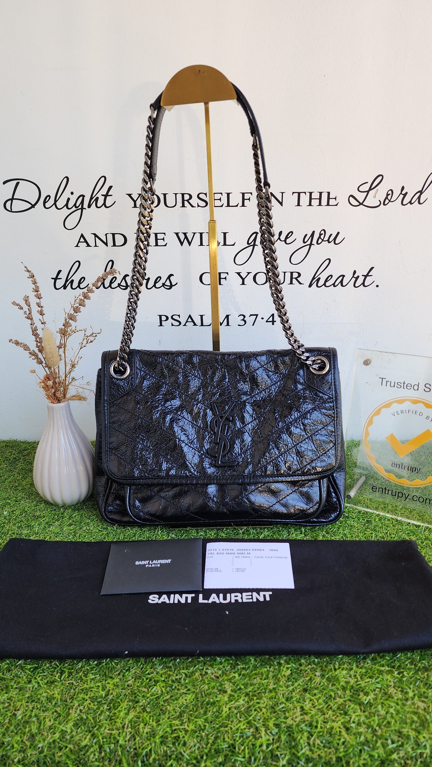 YSL NIKI MEDIUM BLACK