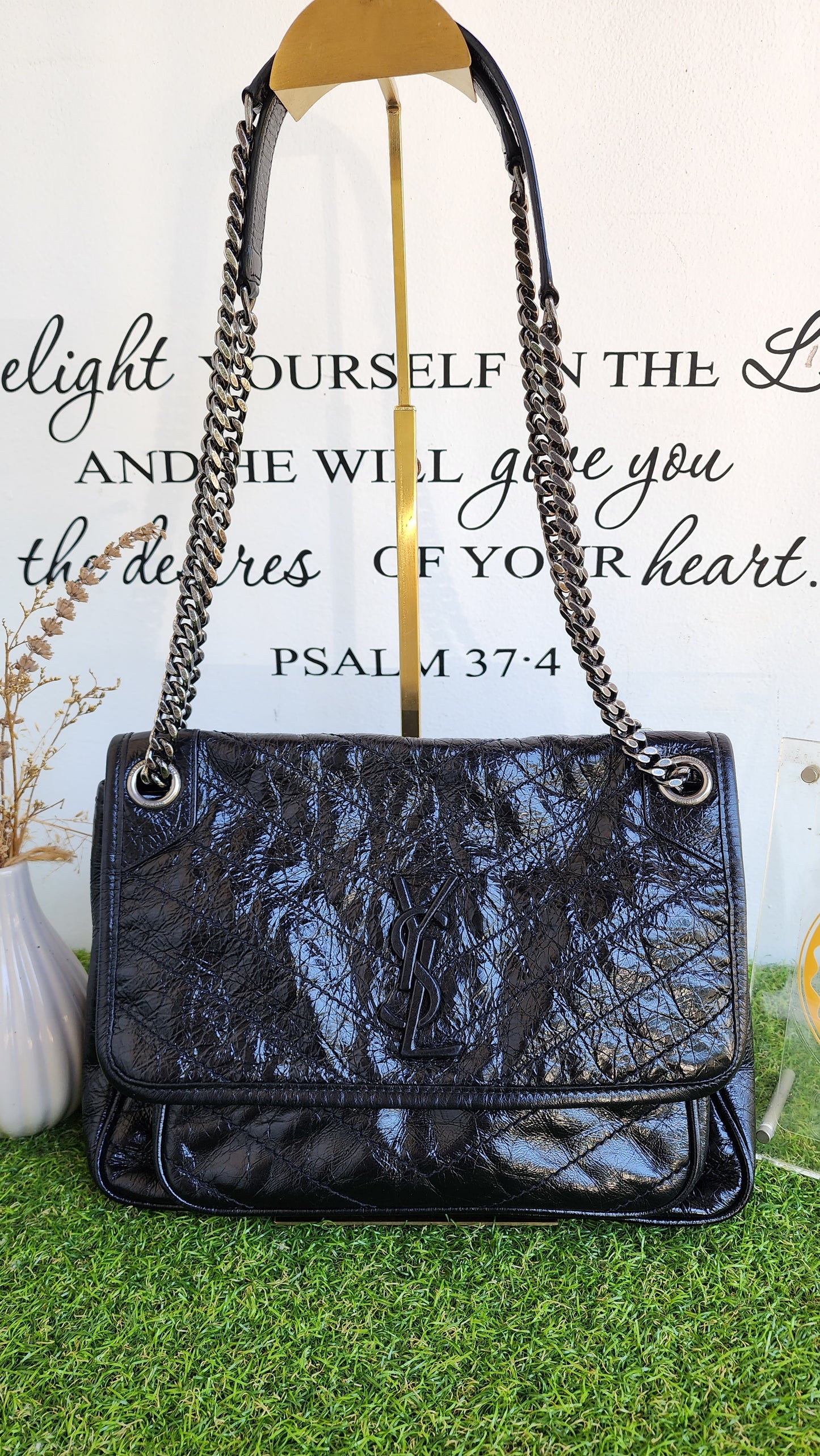 YSL NIKI MEDIUM BLACK