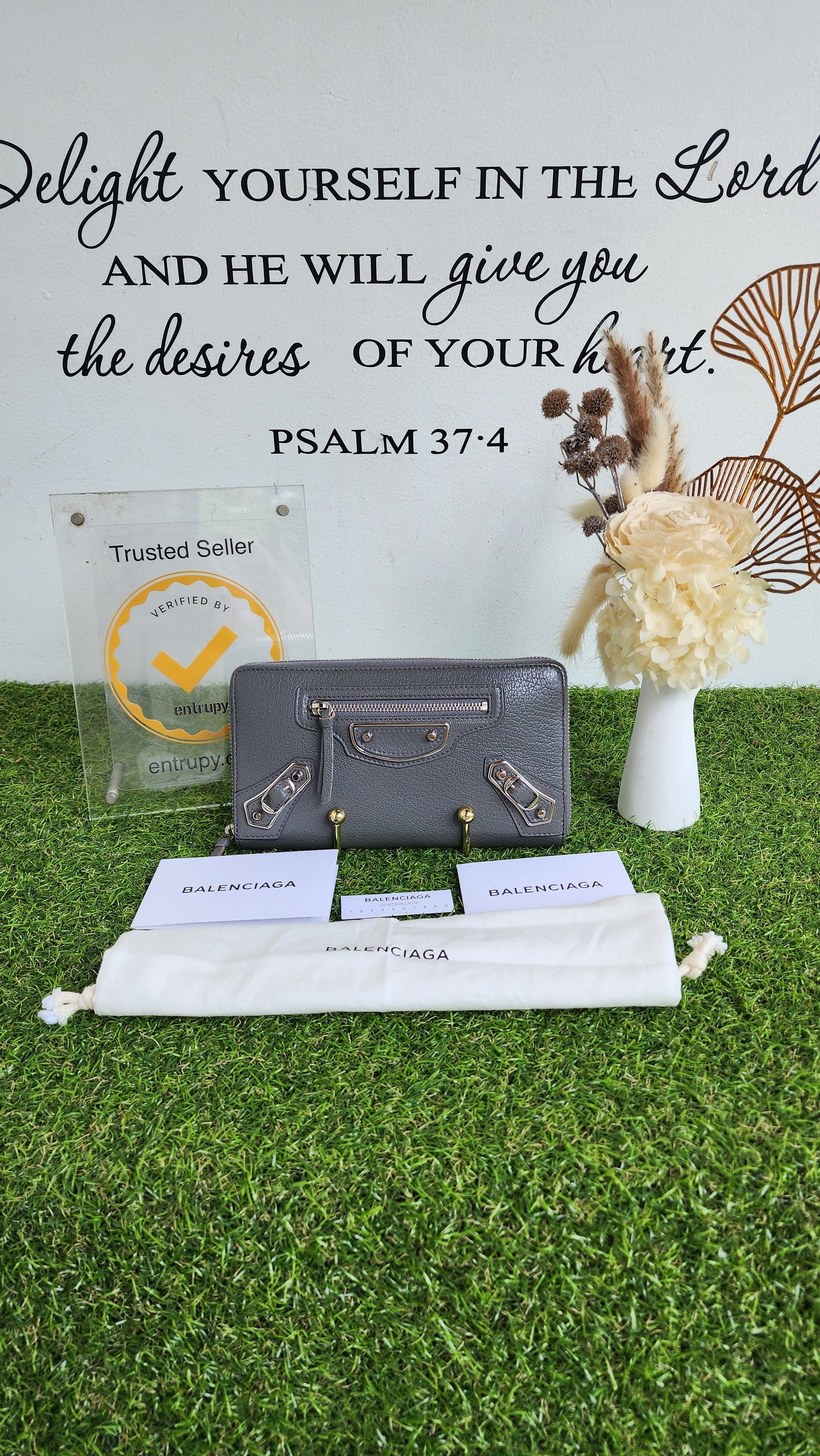 BALENCIAGA MET EDGE LONG WALLET