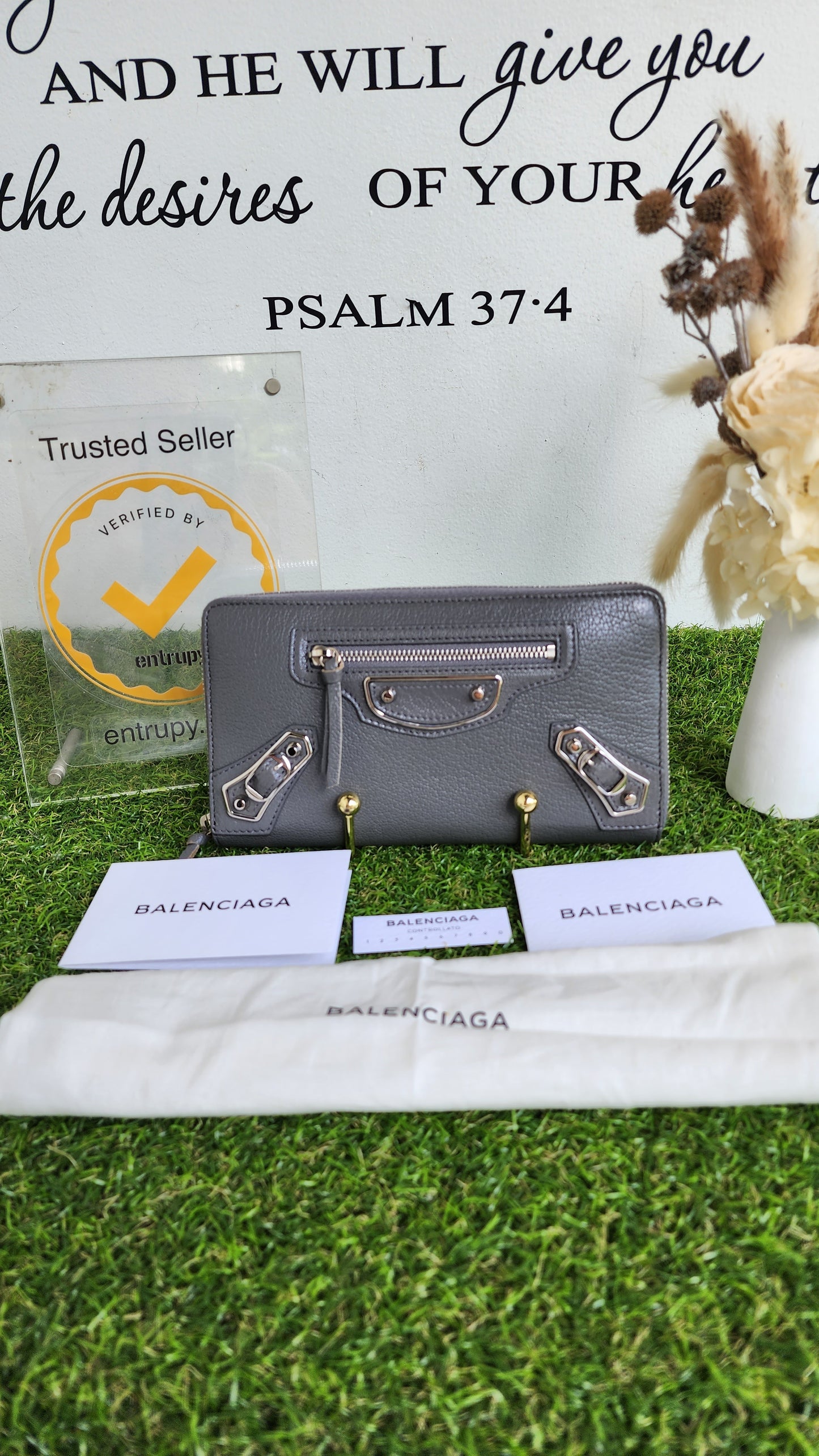 BALENCIAGA MET EDGE LONG WALLET