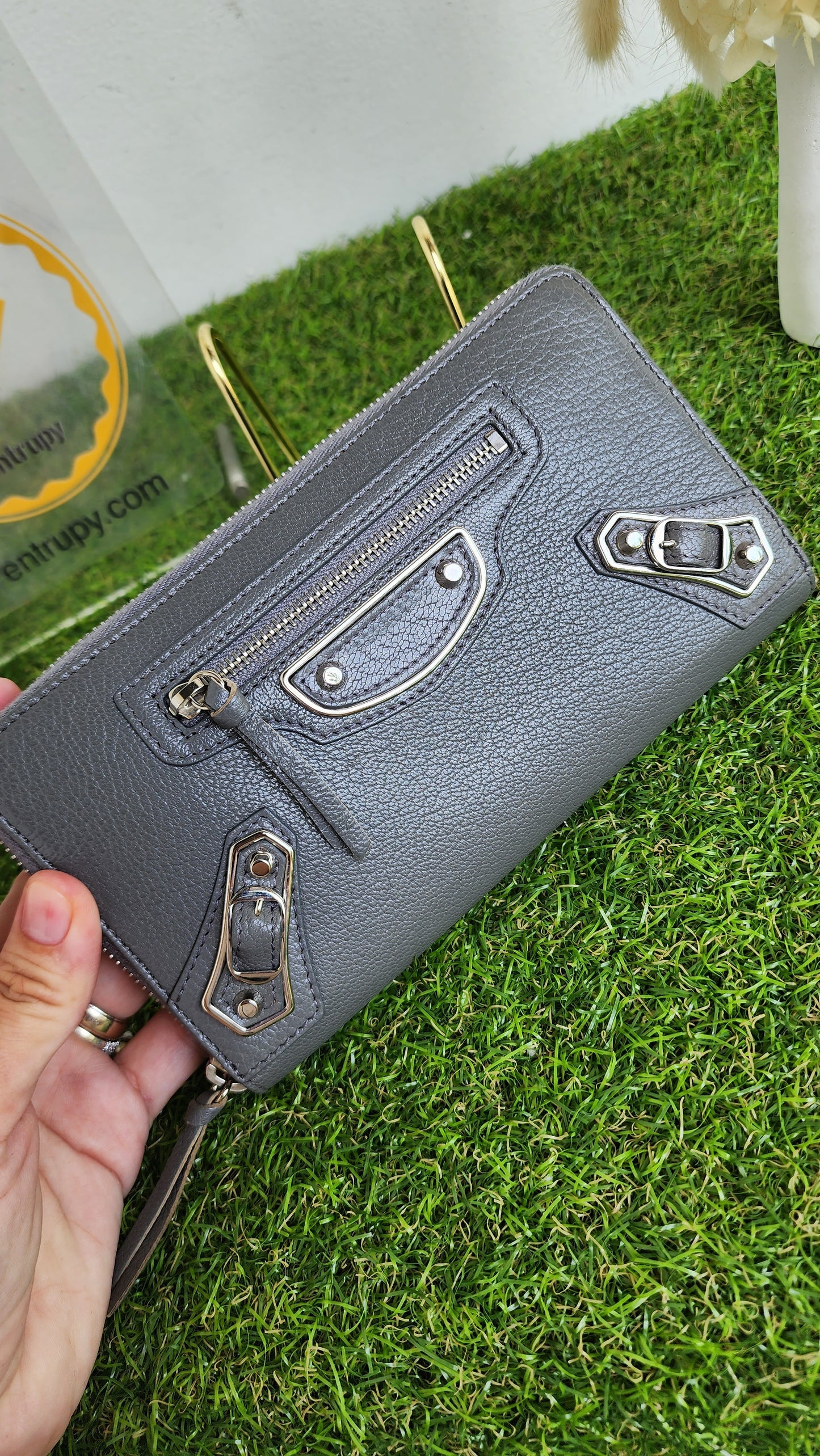 BALENCIAGA MET EDGE LONG WALLET