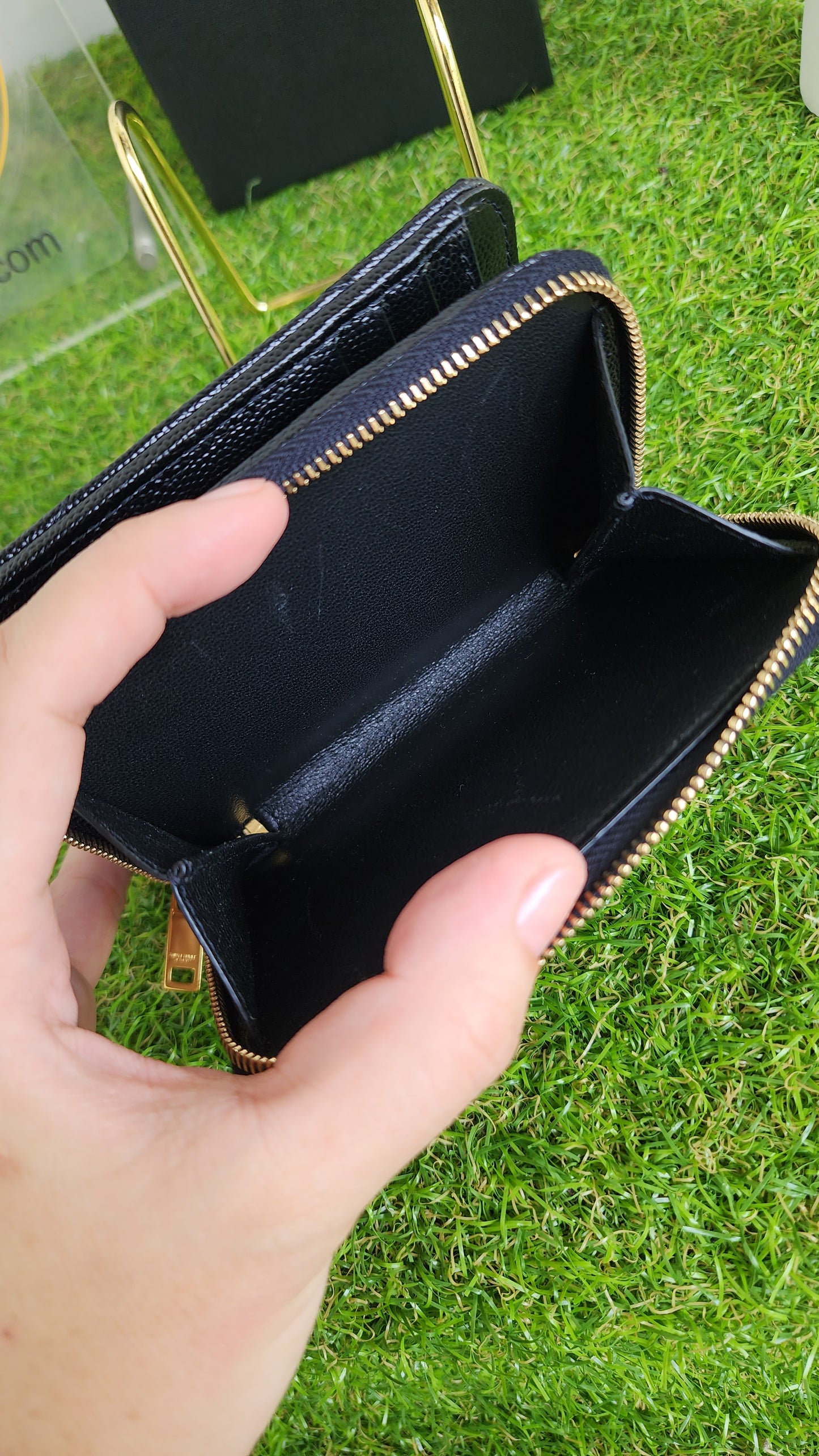YSL FOLD/ZIPPY SHORT WALLET