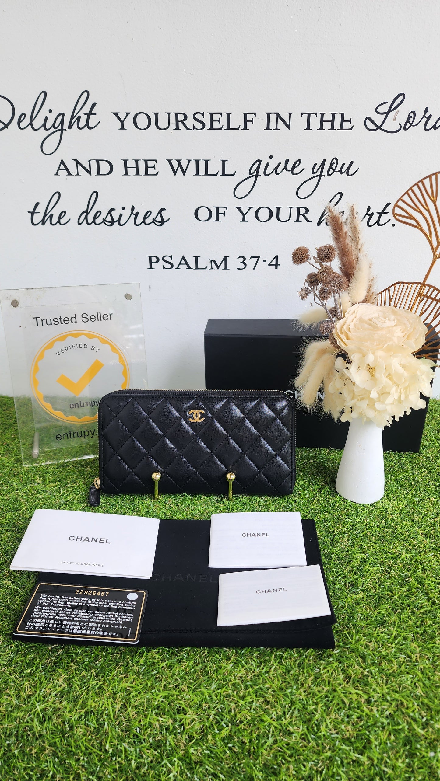 CHANEL LONG ZIPPY WALLET