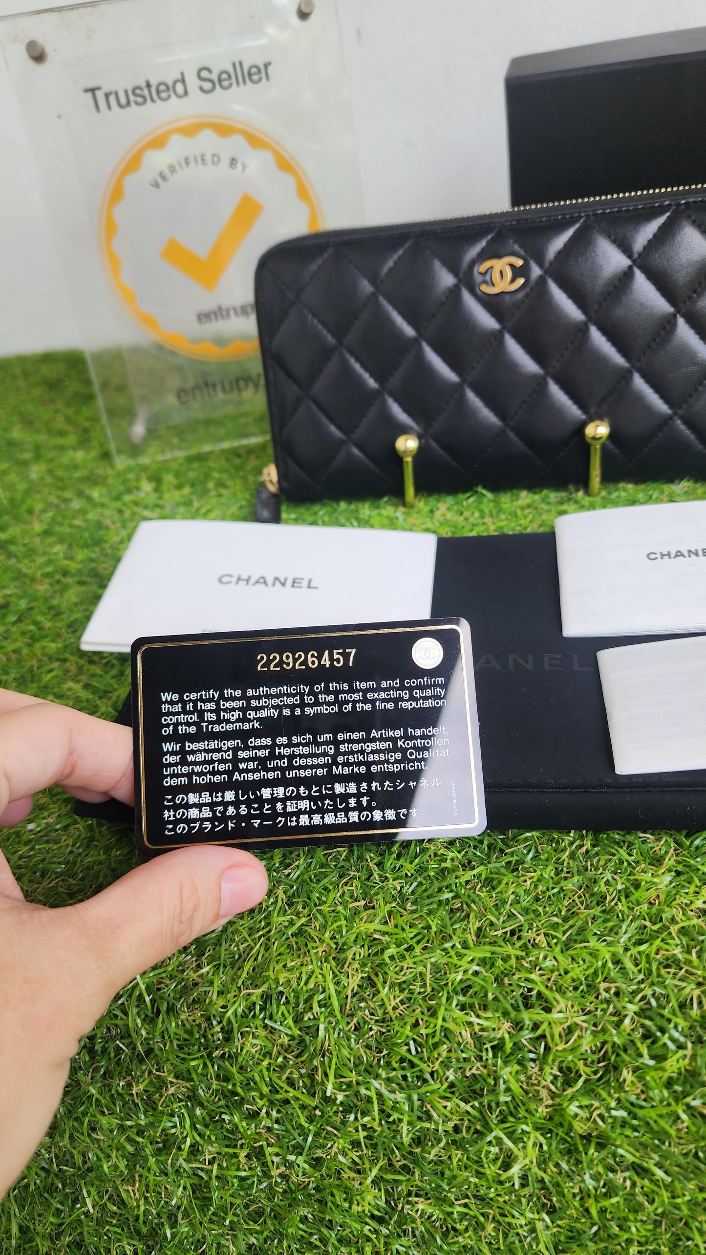CHANEL LONG ZIPPY WALLET