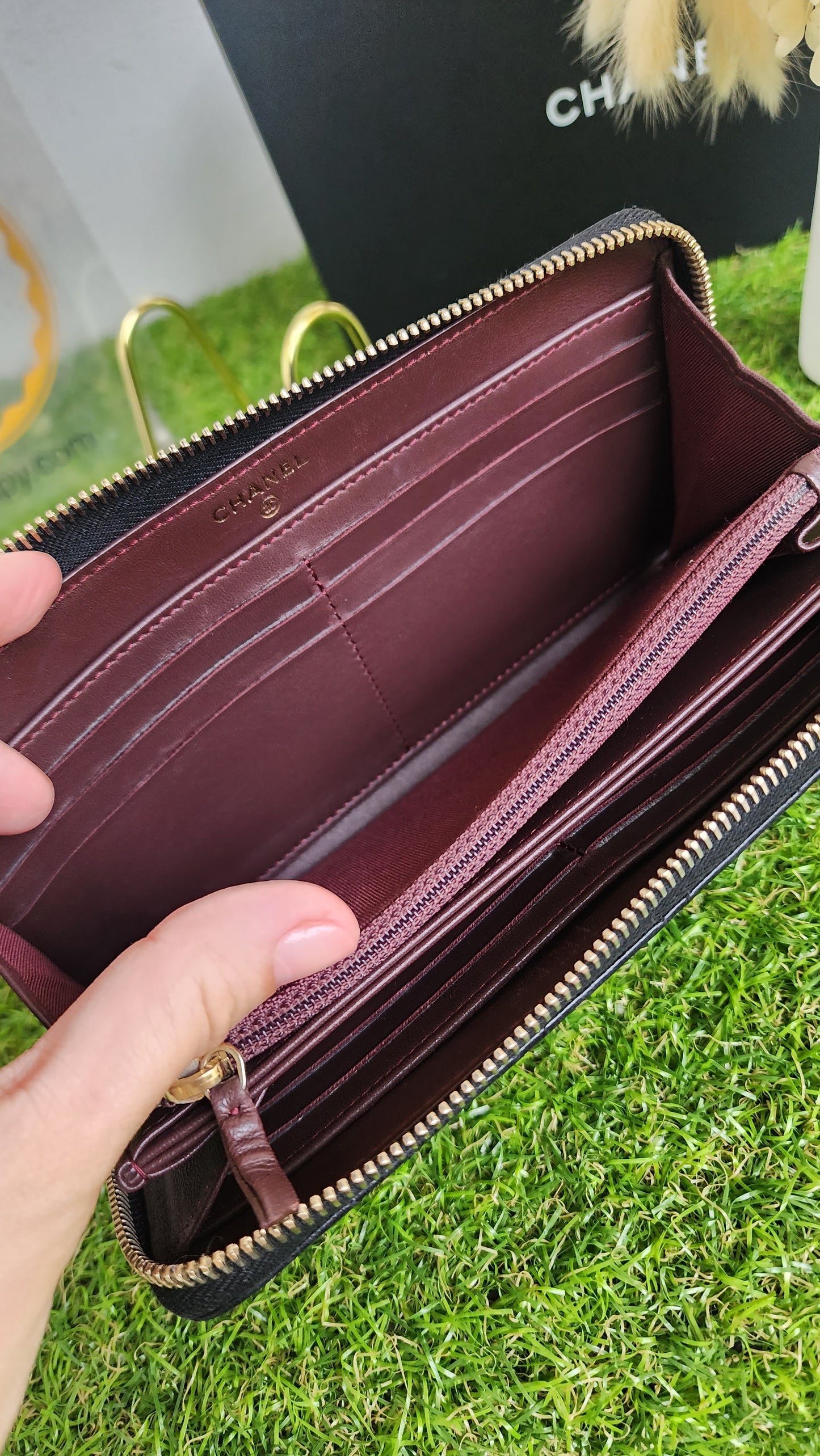 CHANEL LONG ZIPPY WALLET