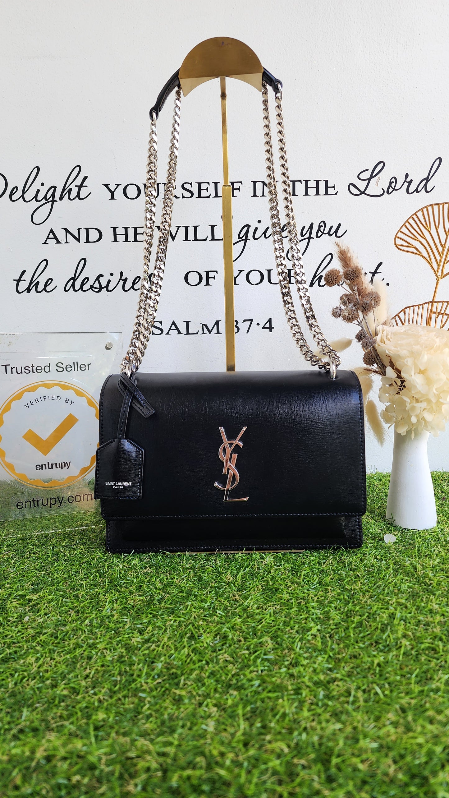 YSL SUNSET MEDIUM BLACK