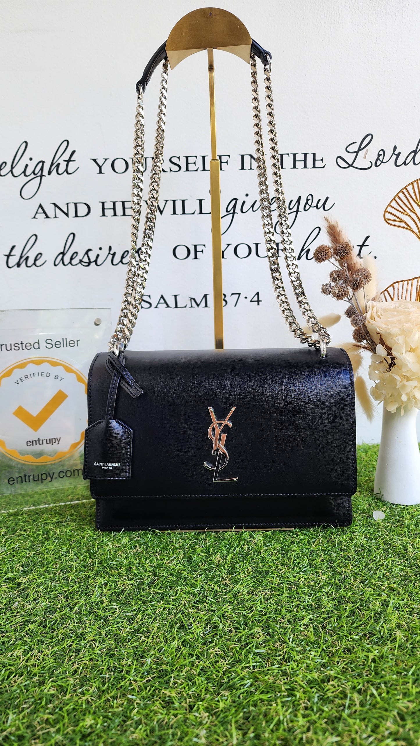 YSL SUNSET MEDIUM BLACK
