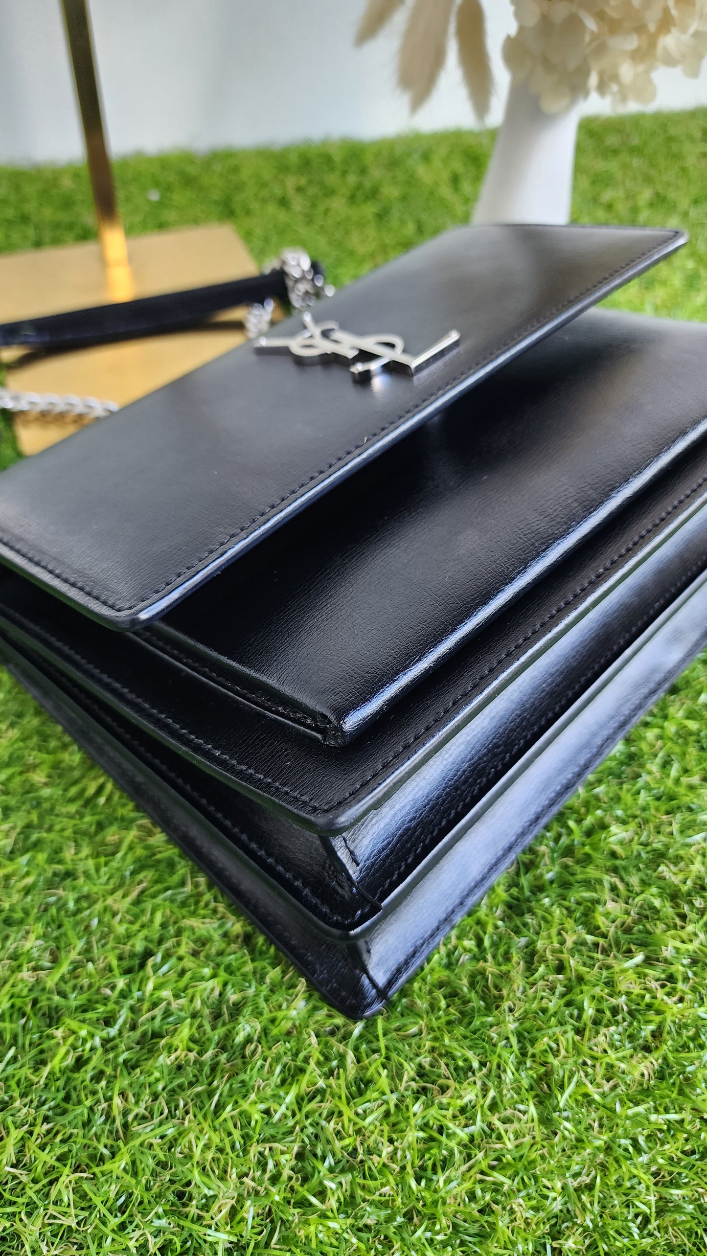 YSL SUNSET MEDIUM BLACK