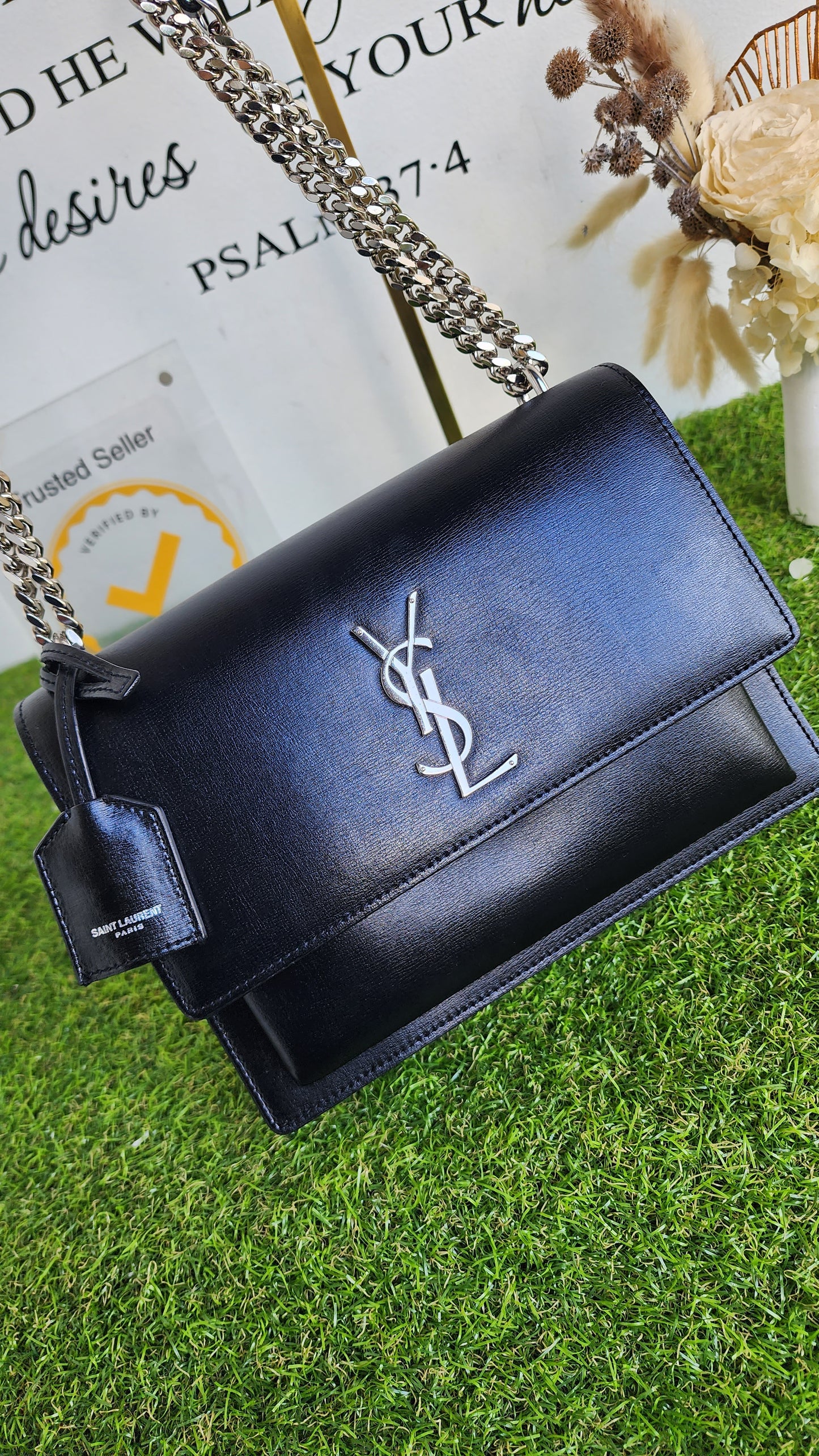 YSL SUNSET MEDIUM BLACK