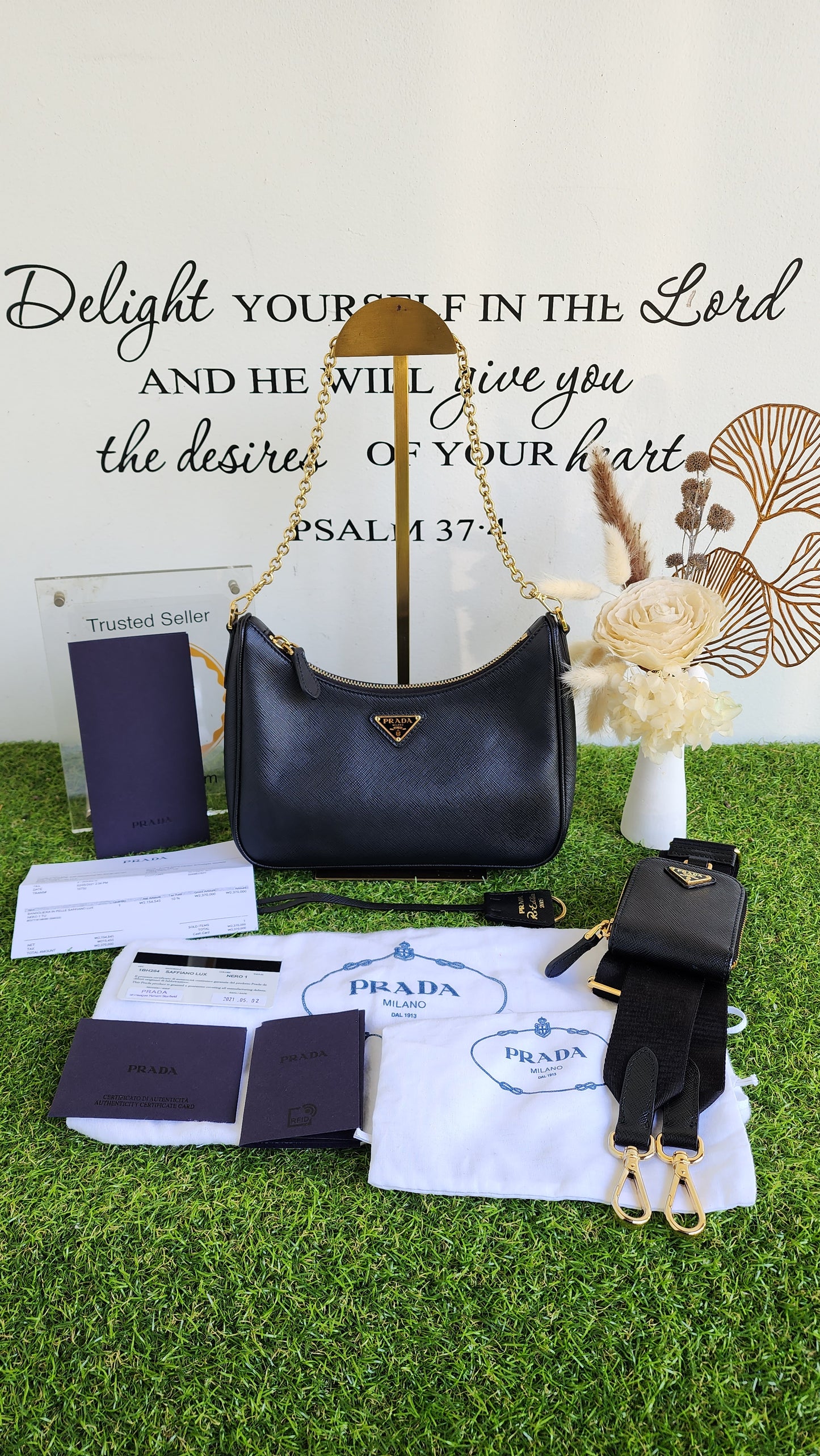 PRADA MULTIPOCHETTE SAFFIANO BLACK