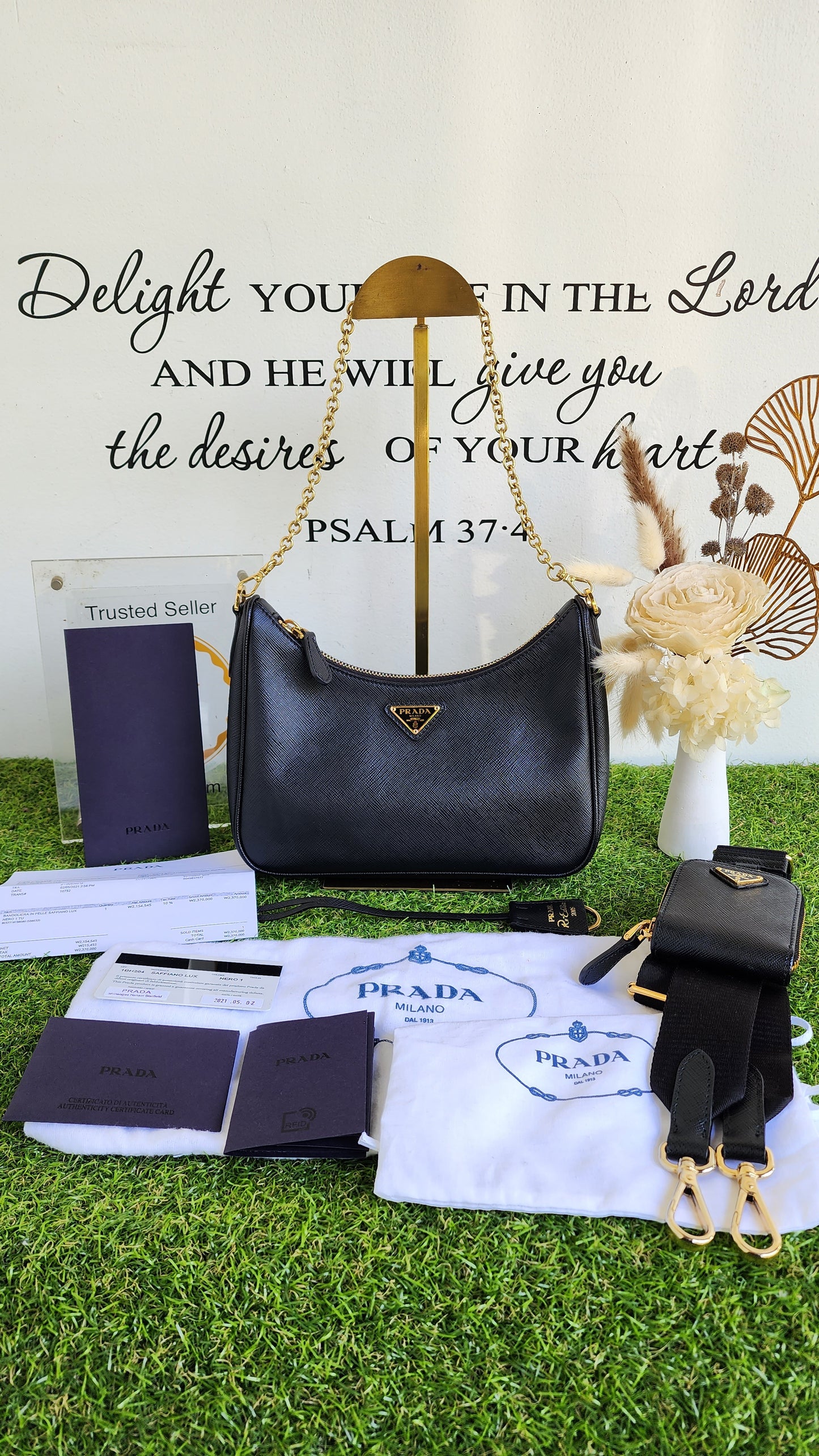PRADA MULTIPOCHETTE SAFFIANO BLACK