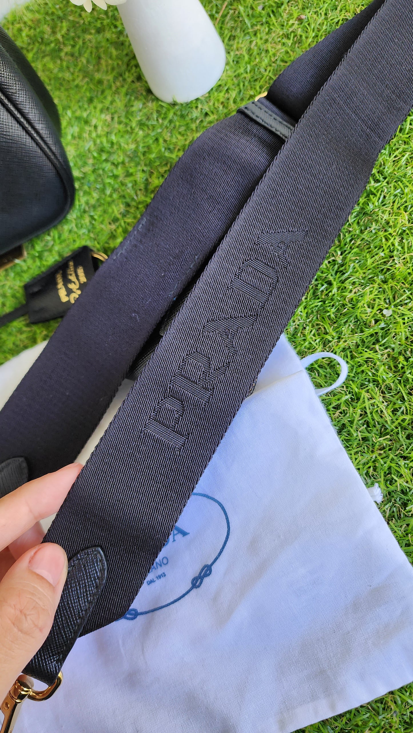 PRADA MULTIPOCHETTE SAFFIANO BLACK