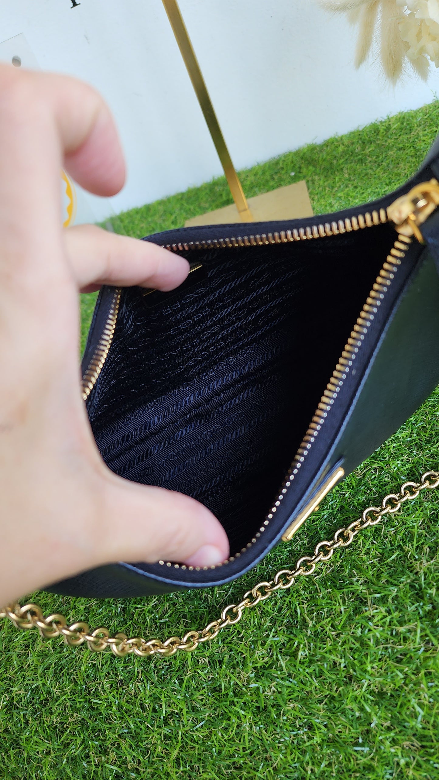 PRADA MULTIPOCHETTE SAFFIANO BLACK