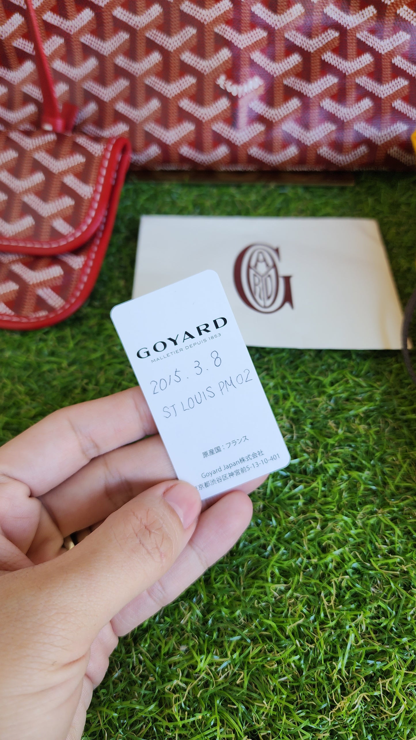 Goyard St Louis PM Red
